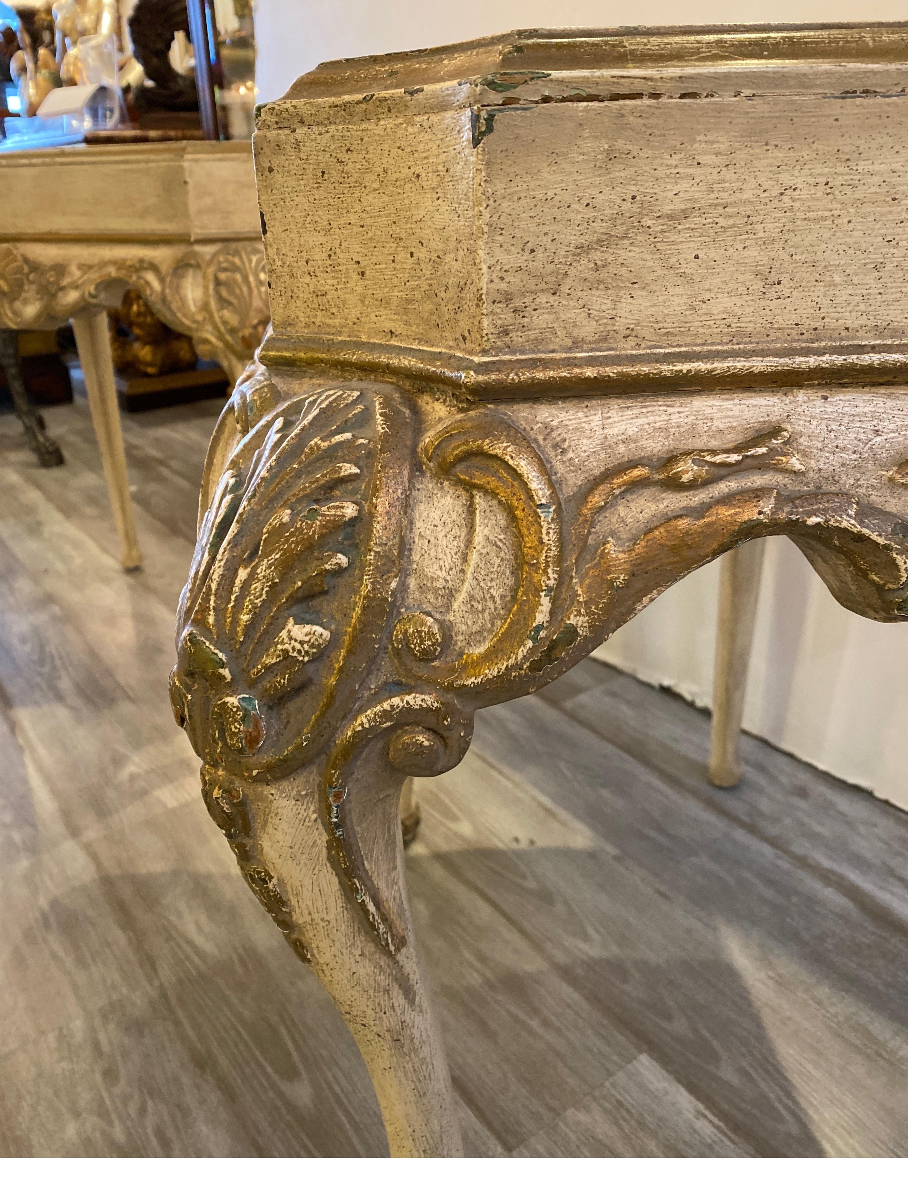 Pair of Italian Painted Consoles, Circa 1900 3