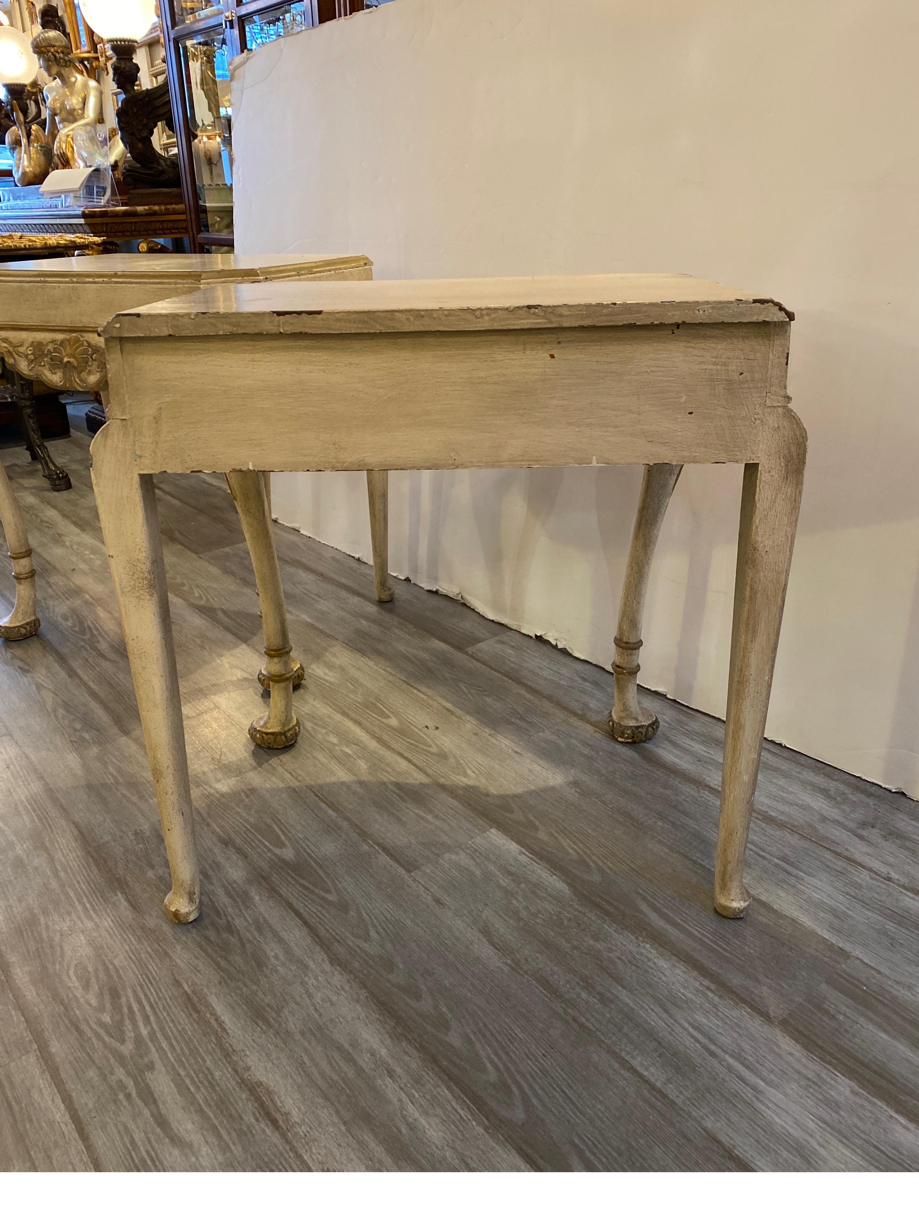 Pair of Italian Painted Consoles, Circa 1900 4