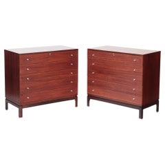 A Pair of  Italian rosewood chests of drawers by Ico Parisi for Mim.
