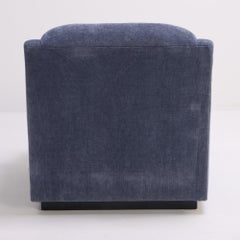 A pair of Italian upholstered club chairs, C. 1960.