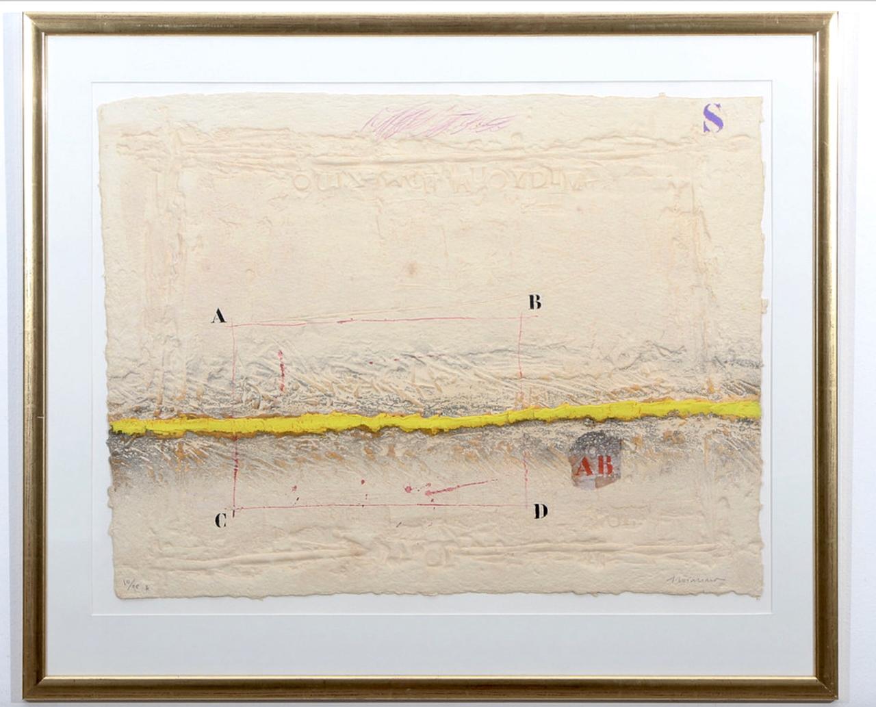 A pair of JAMES COIGNARD (1925- 2008). Carborundum Etchings., France .. Each signed and numbered by pencil . 55/90 and 10/90. Circa late 20th century.
Framed. Each frame are different design. 
Dimensions: Etching size 20