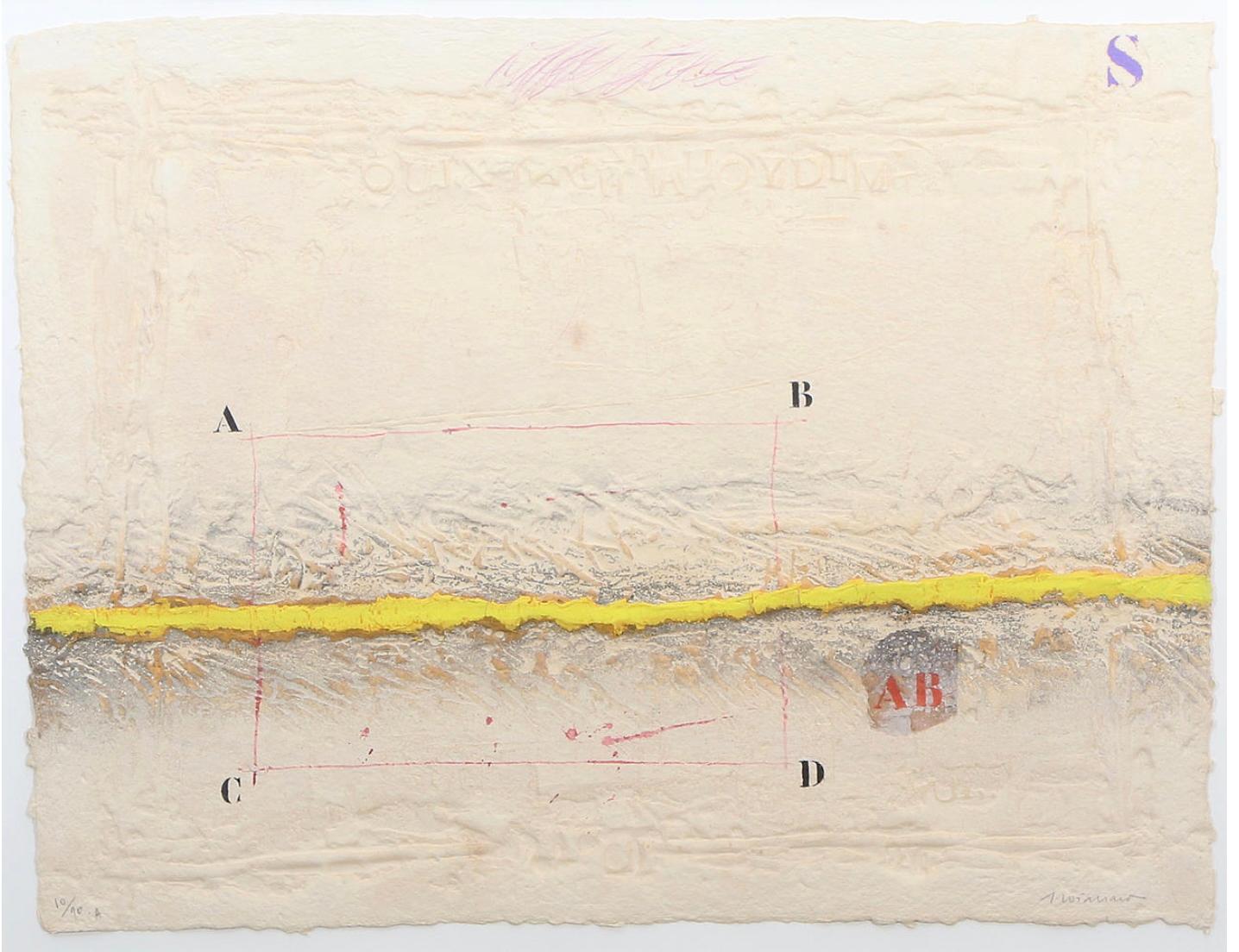 A pair of JAMES COIGNARD Carborundum Etchings In Good Condition For Sale In Long Island City, NY