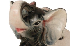 A Pair of Japanese Ceramic Elephants