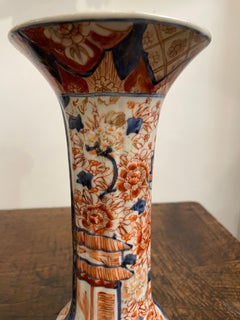 A Pair of Japanese Imari Beaker Vases, 19th Century