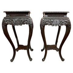 A Pair Of Japanese Lamp or Plant Holders
