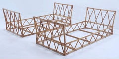 a Pair of French Bamboo Daybeds