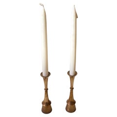 A Pair of Jens Harald Quistgaard Candlesticks in Brass, 1960s