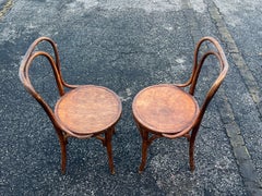 Ein Paar J&J Jacob & Josef Kohn Bugholzstühle Ca' 1890 Patina!