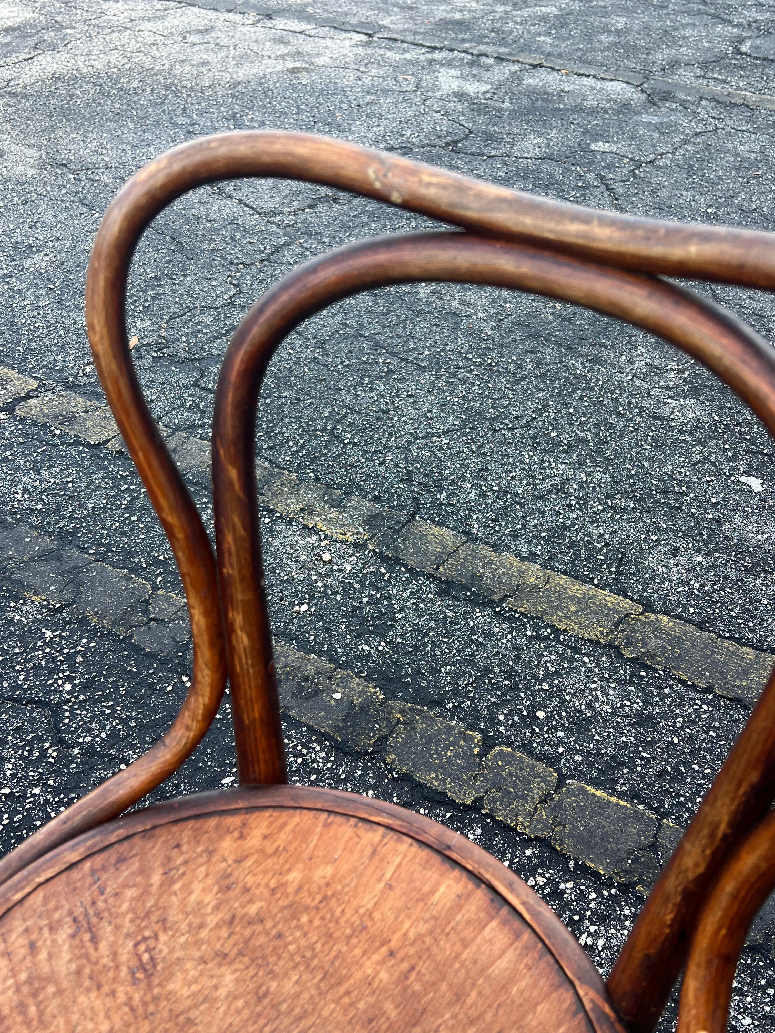 Late 19th Century A Pair of J&J Jacob & Josef Kohn Bentwood Chairs Ca' 1890 Patina !