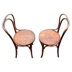 A Pair of J&J Jacob & Josef Kohn Bentwood Chairs Ca' 1890 Patina !