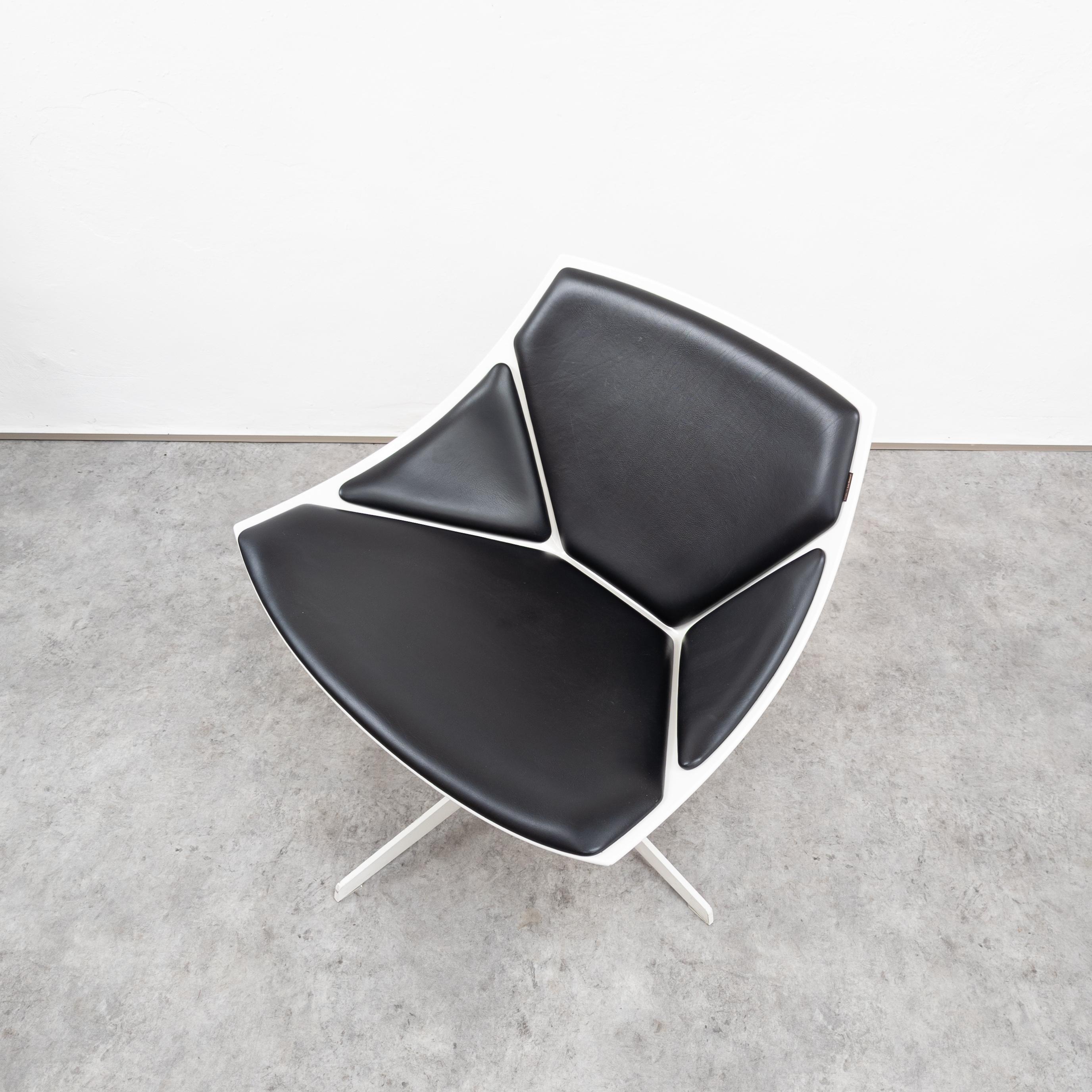 Leather Pair of JL10 'Space' Chairs by Jjurgen Laub & Markus Jehs for Fritz Hansen