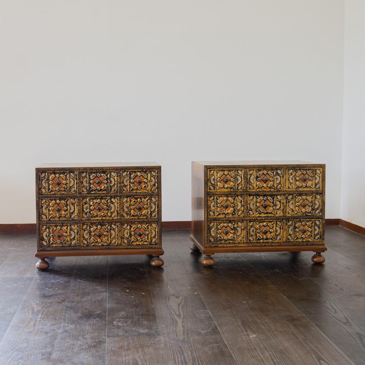 Pair of John Widdicombe Designed Bedside Cabinets 3