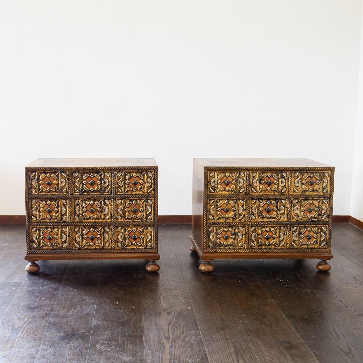 Mid-20th Century Pair of John Widdicombe Designed Bedside Cabinets