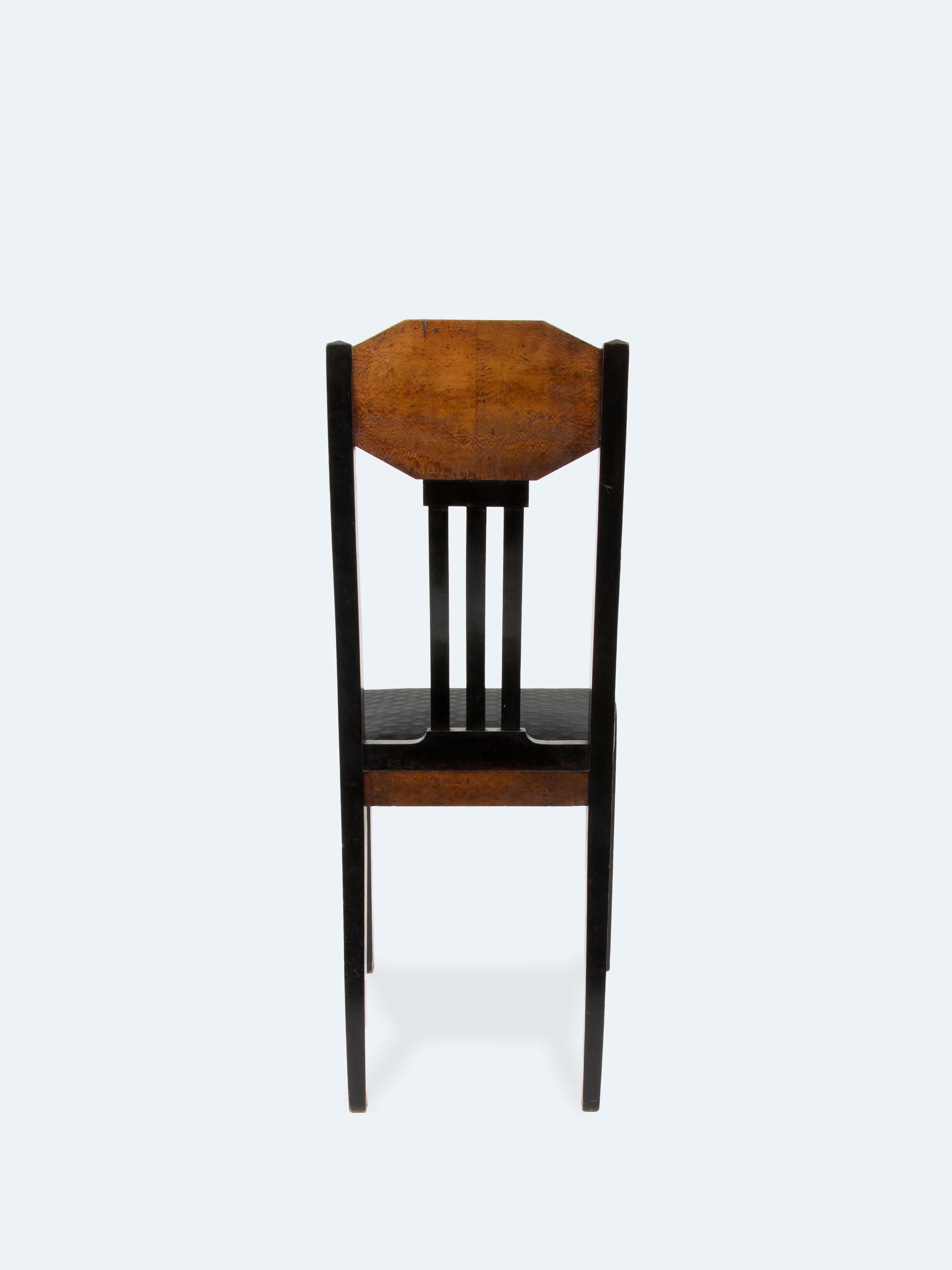 Pareja de sillas Jugendstil de Joseph Maria Olbrich, hacia 1905 en Bueno estado para la venta en Reichenschwand, DE