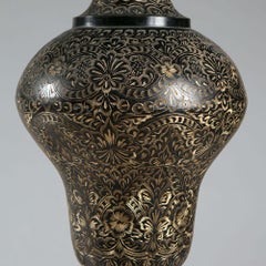 Pair of Kashmiri Baluster Lamps