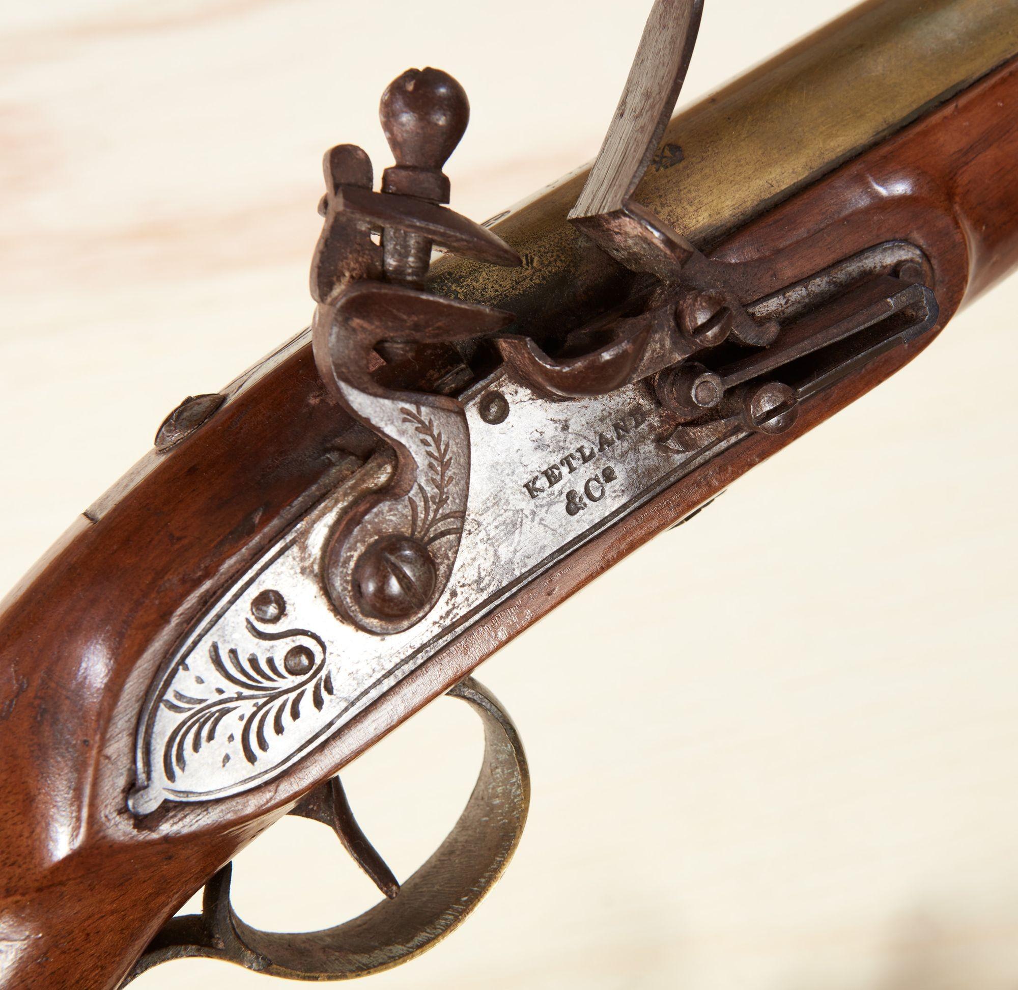 A Pair of Ketland and Co. Flintlock Pistols Jorge III en venta