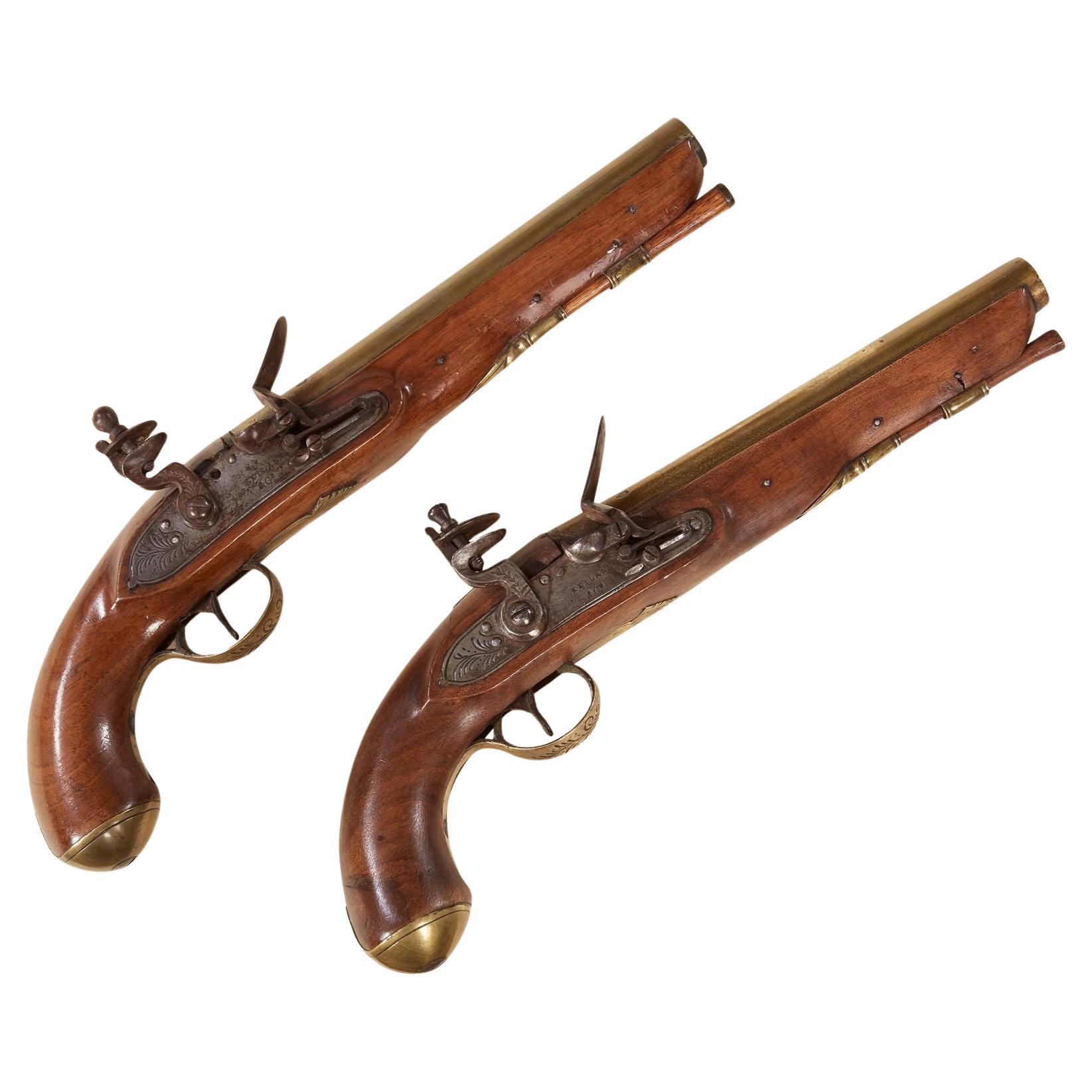 A Pair of Ketland and Co. Flintlock Pistols en venta
