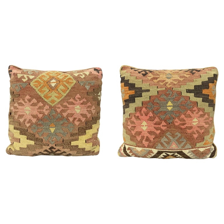 Pair of Kilim Cushions For Sale at 1stDibs