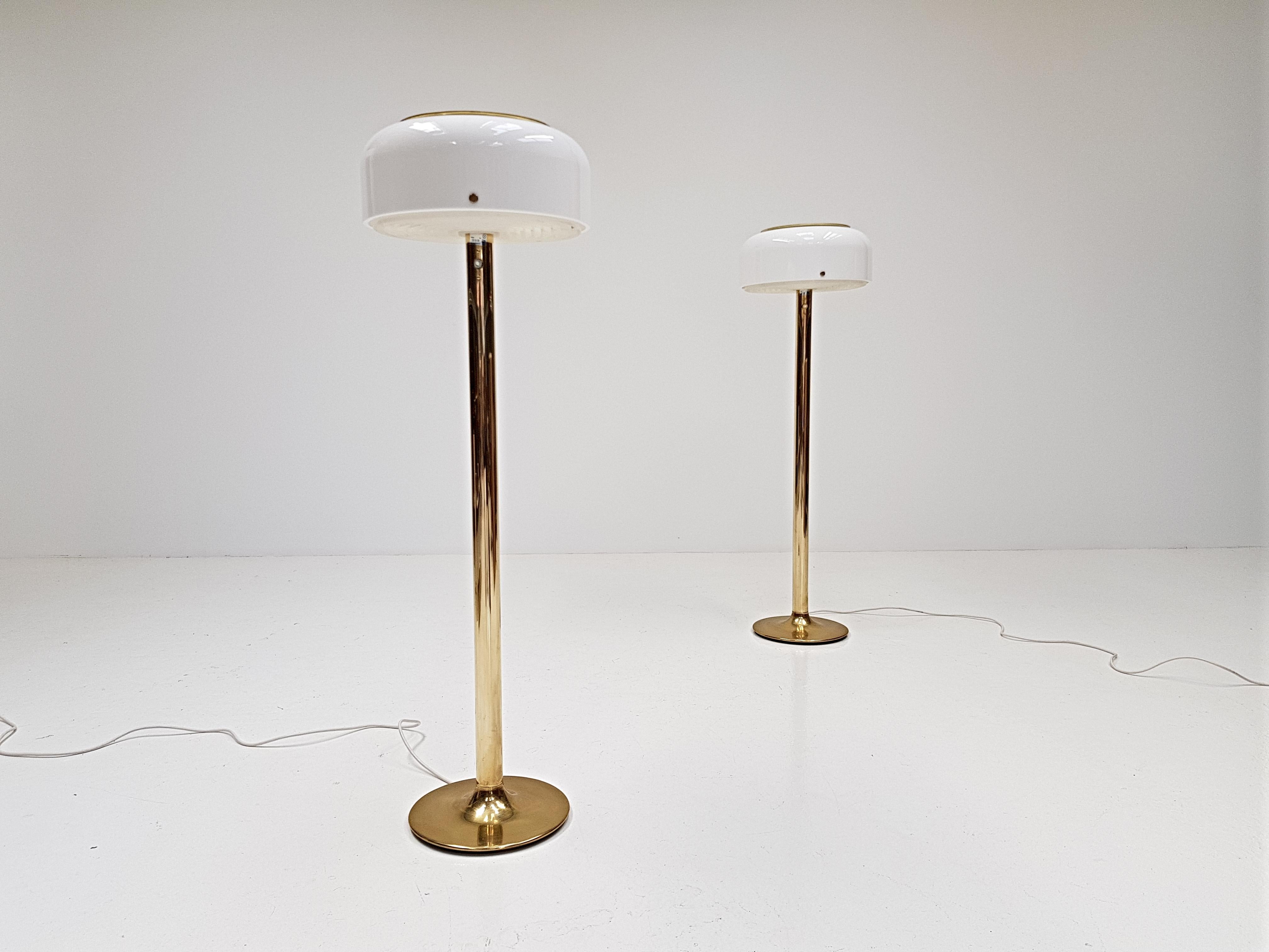 Mid-Century Modern Pair of Knubbling Floor Lamps by Anders Pehrson for Ateljé Lyktan, 1970s