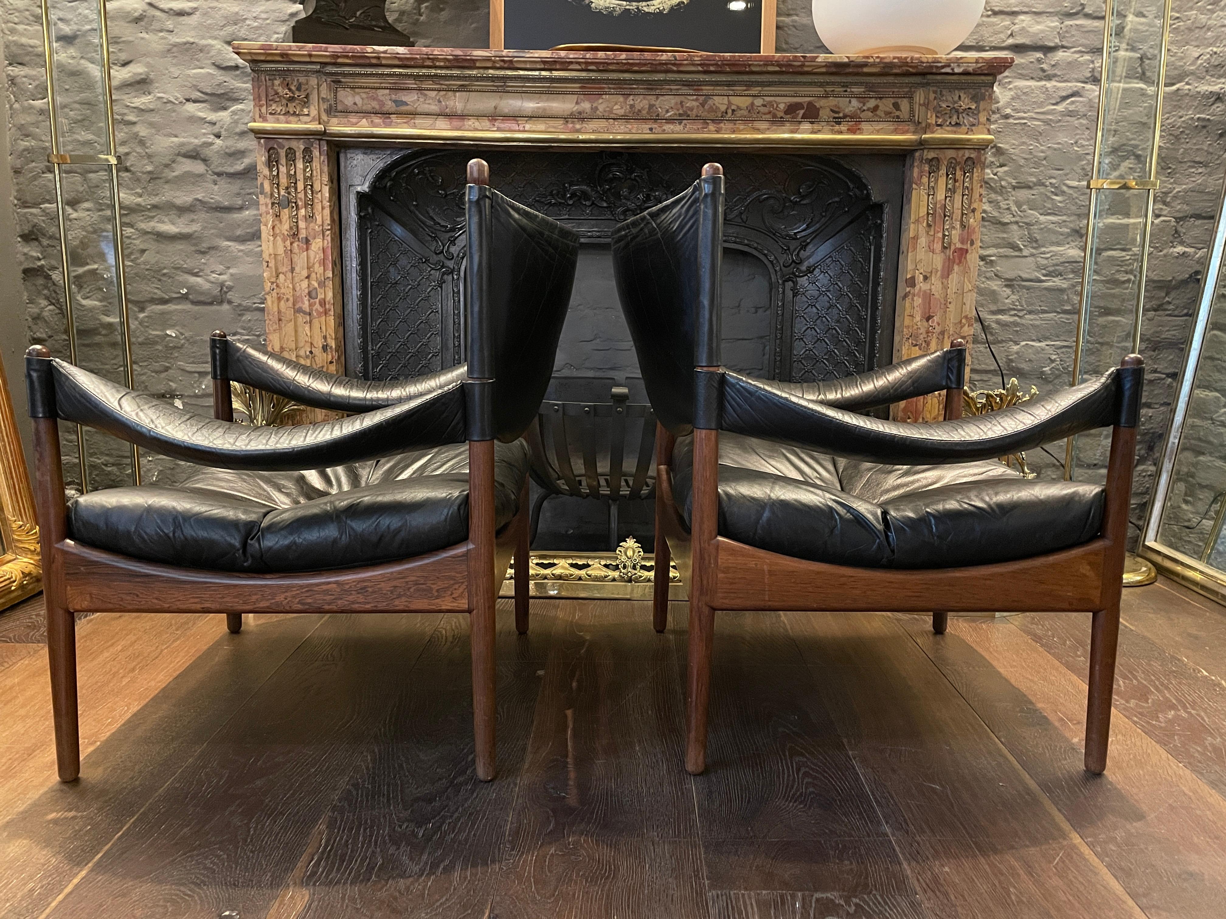 Pair of Kristain Vedel Modus Lounge Chairs 3