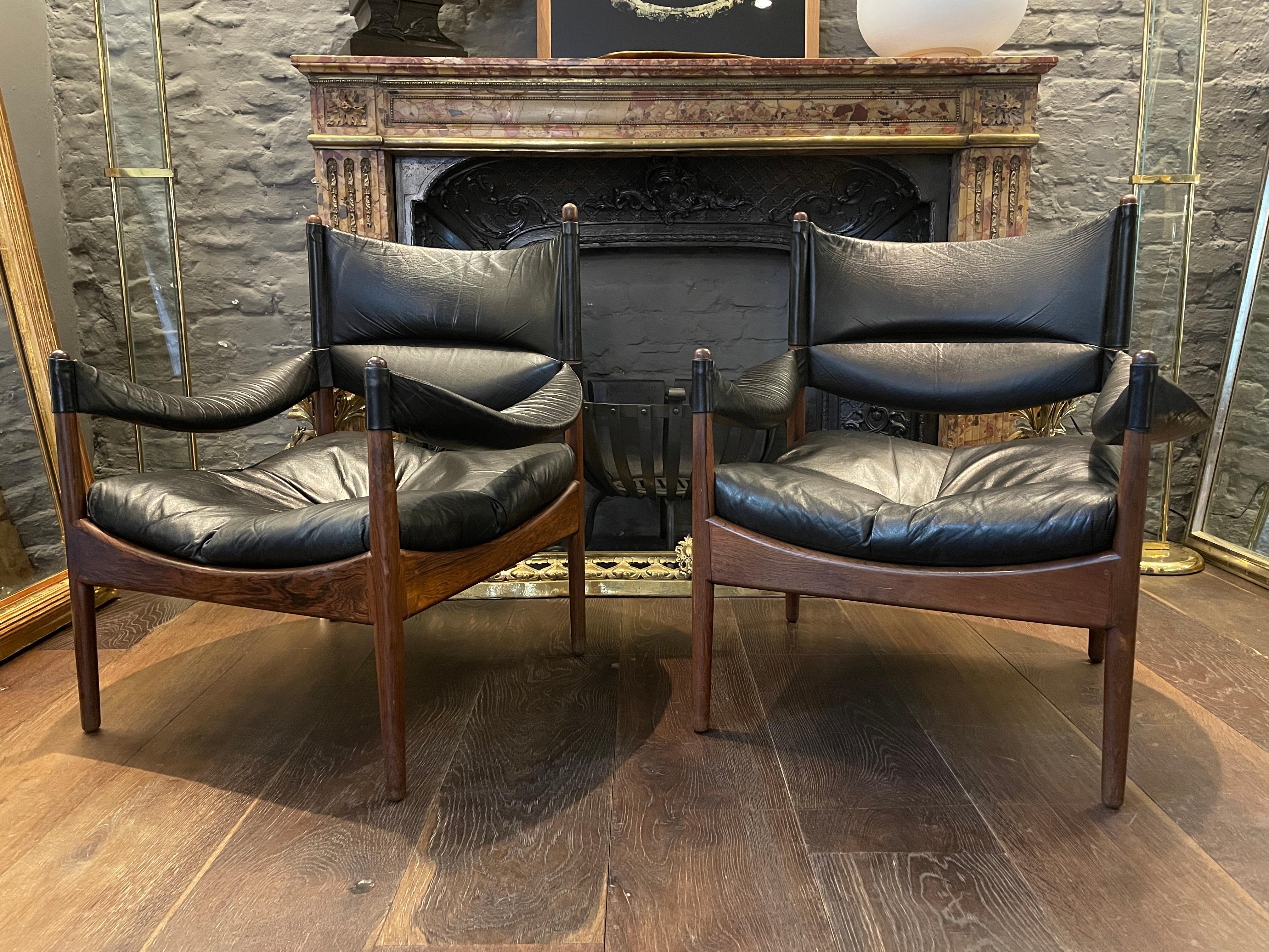 Pair of Kristain Vedel Modus Lounge Chairs In Good Condition In London, GB