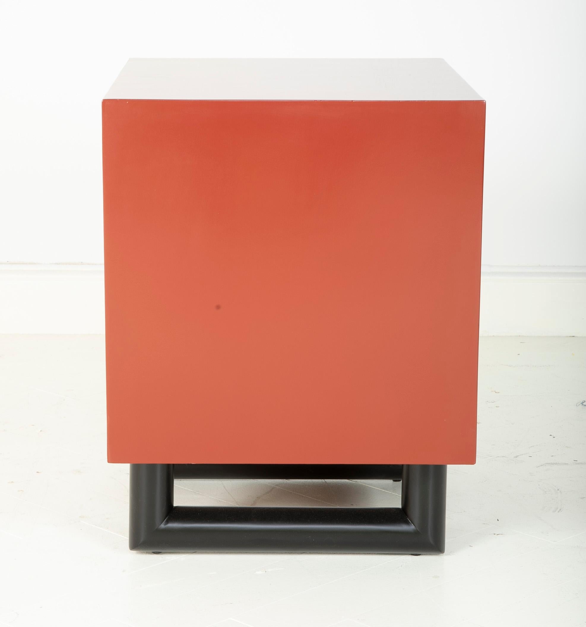 Pair of Lacquered Side Tables in the Manner of Jay Spectre 8