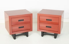 Pair of Lacquered Side Tables in the Manner of Jay Spectre