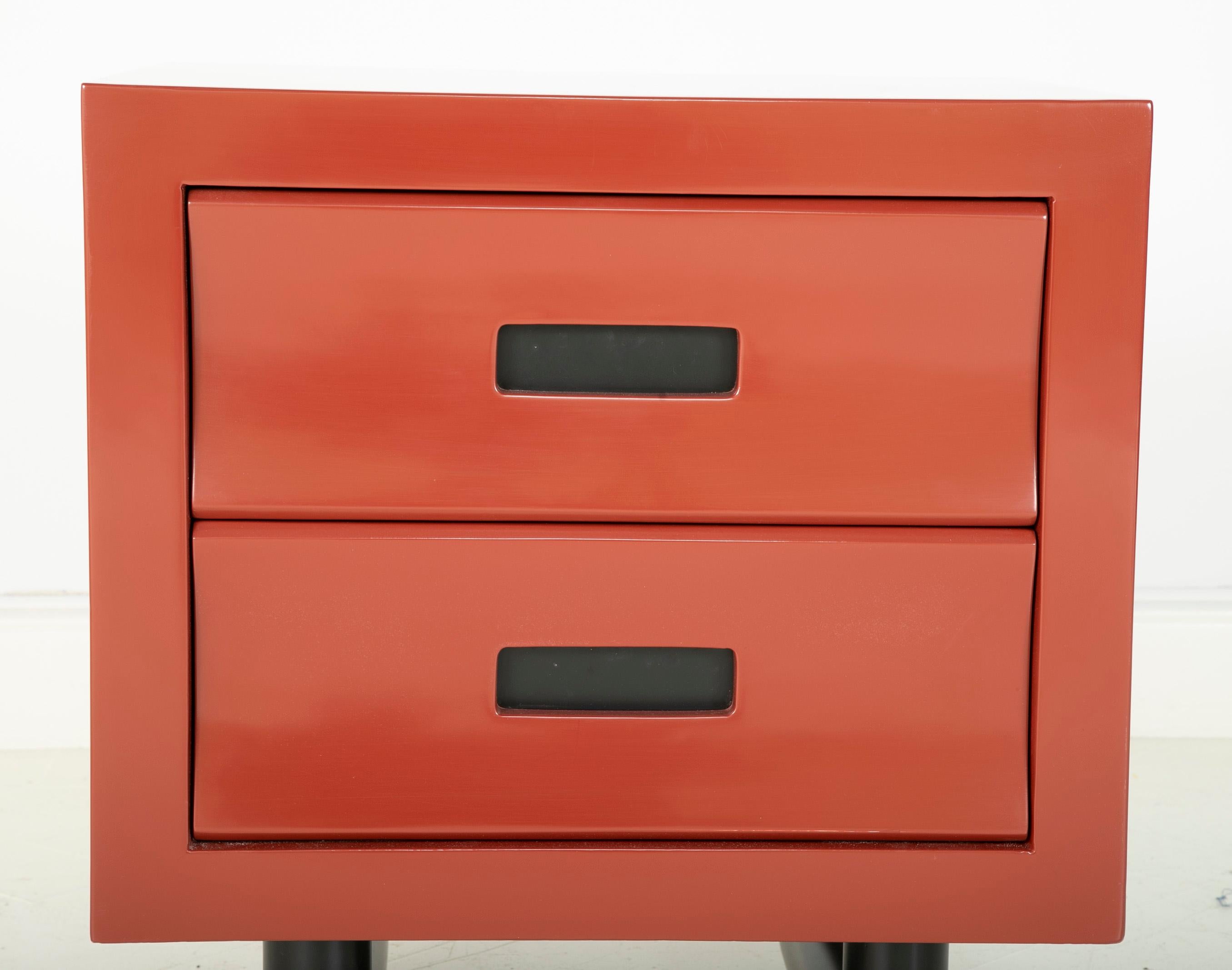 Pair of Lacquered Side Tables in the Manner of Jay Spectre 2