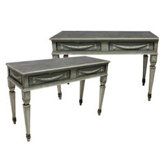 Pair of Large 18th Century Swedish Console Tables
