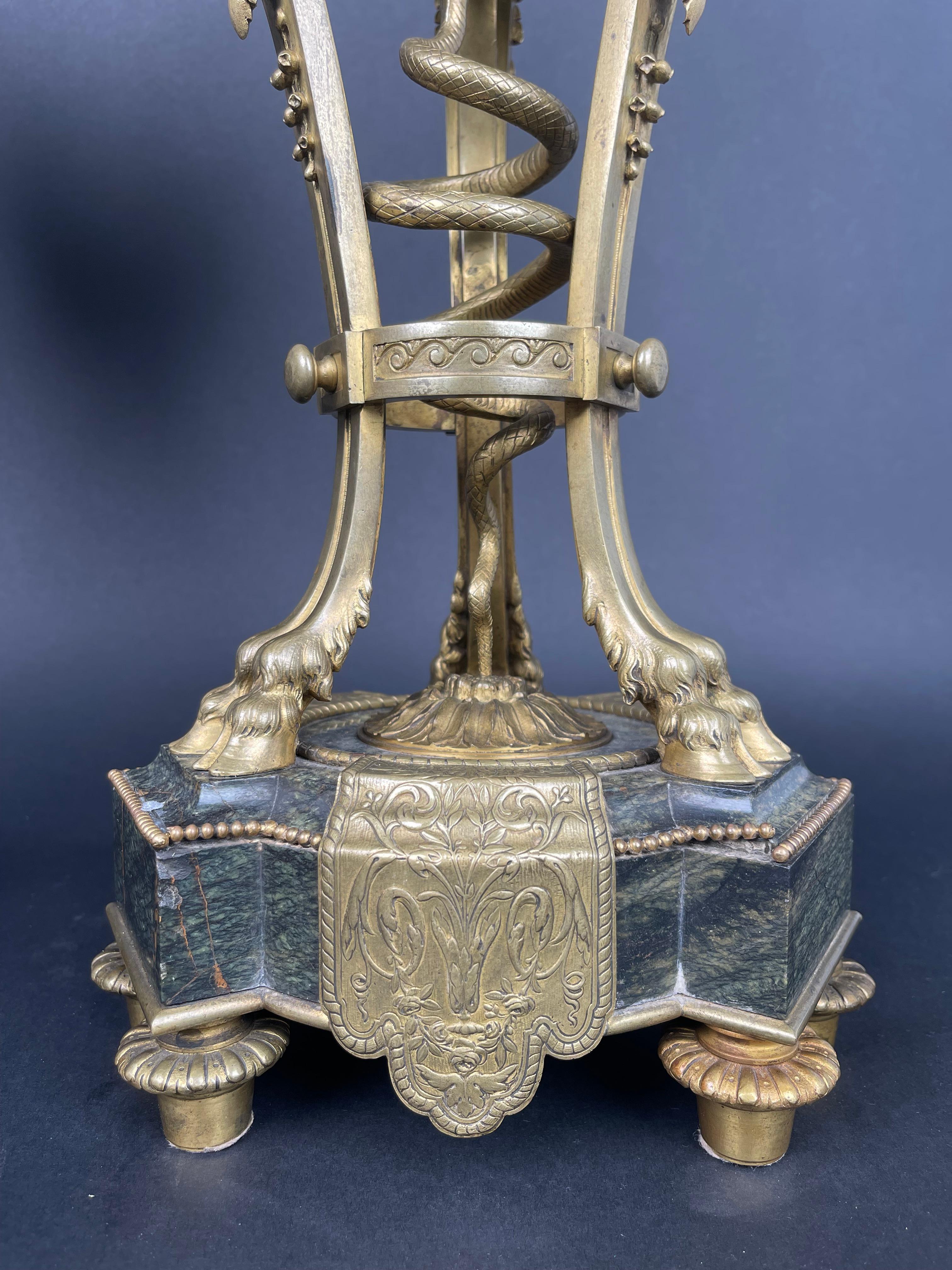 Louis XV A Pair Of Large 19th century French Ormolu Mounted Obsidian Urns For Sale