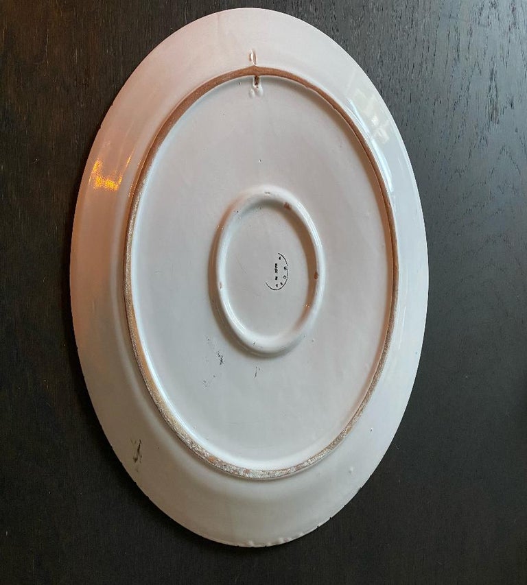 Pair of Large and Vibrant La Musa Serving Platters for Macy's For Sale