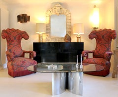 A pair of large armchairs, early 20th century France.