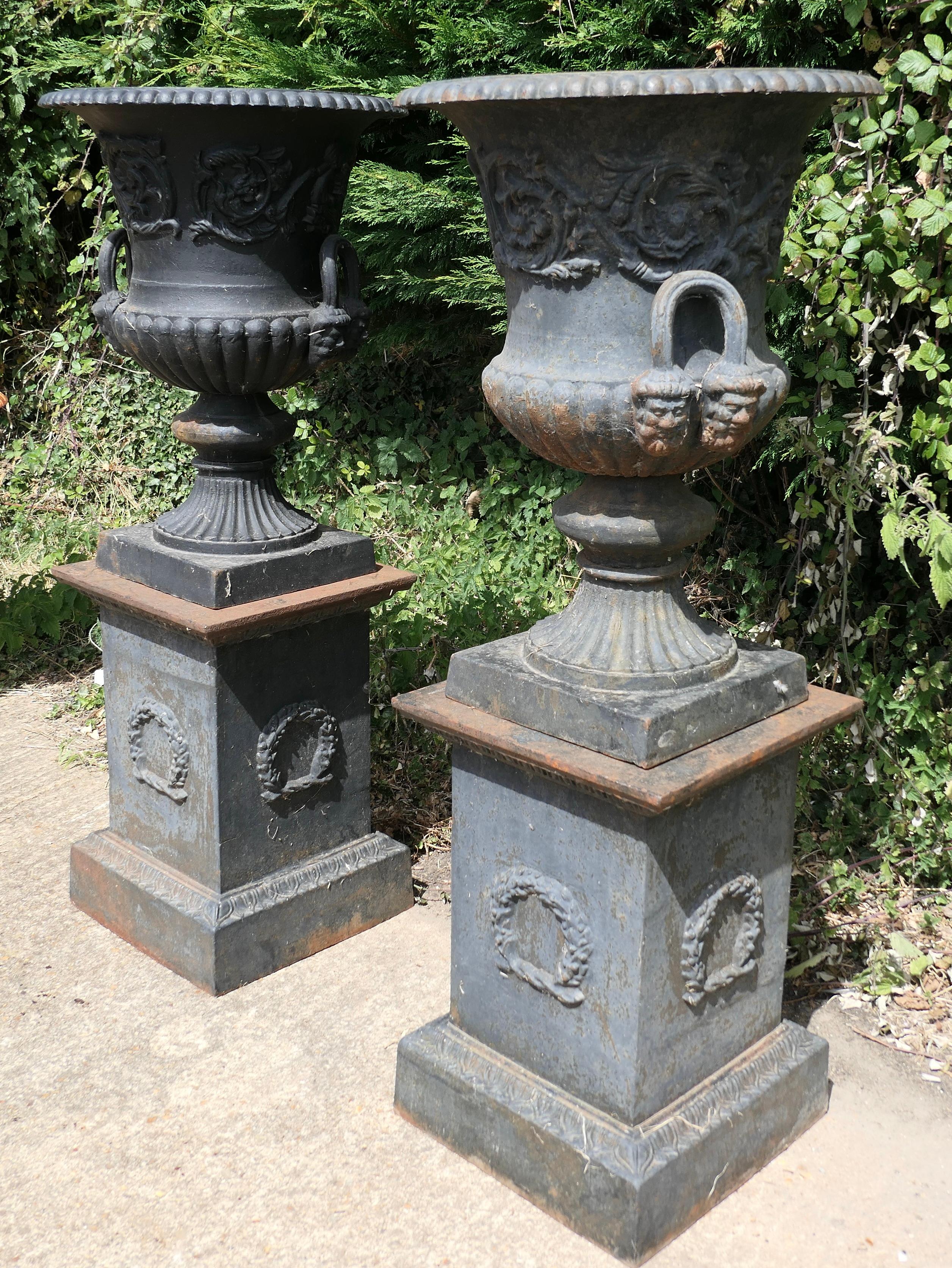 large cast iron planters for sale