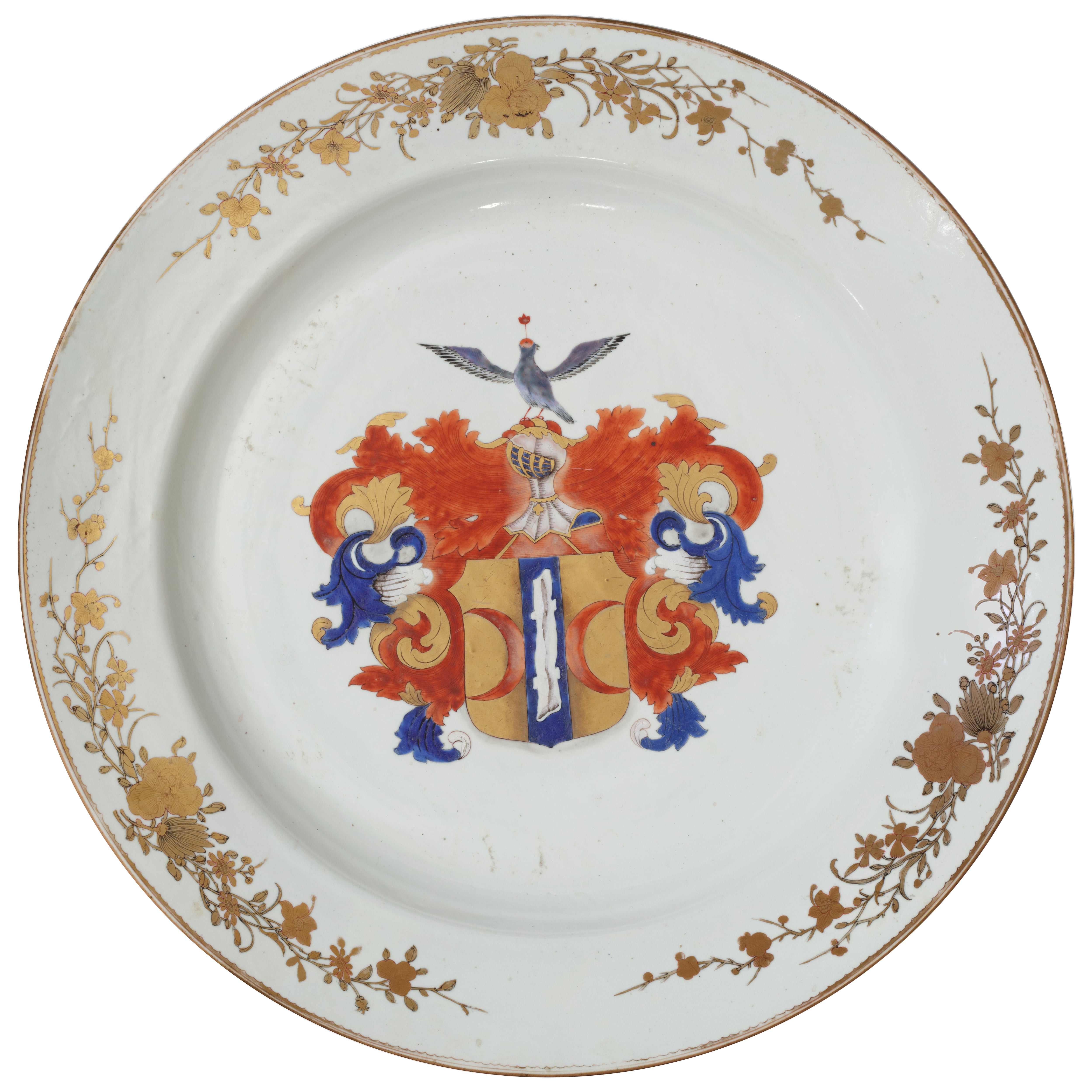 Ein Paar große chinesisches Exportporzellangeschirr mit dem Wappen von Valckenier