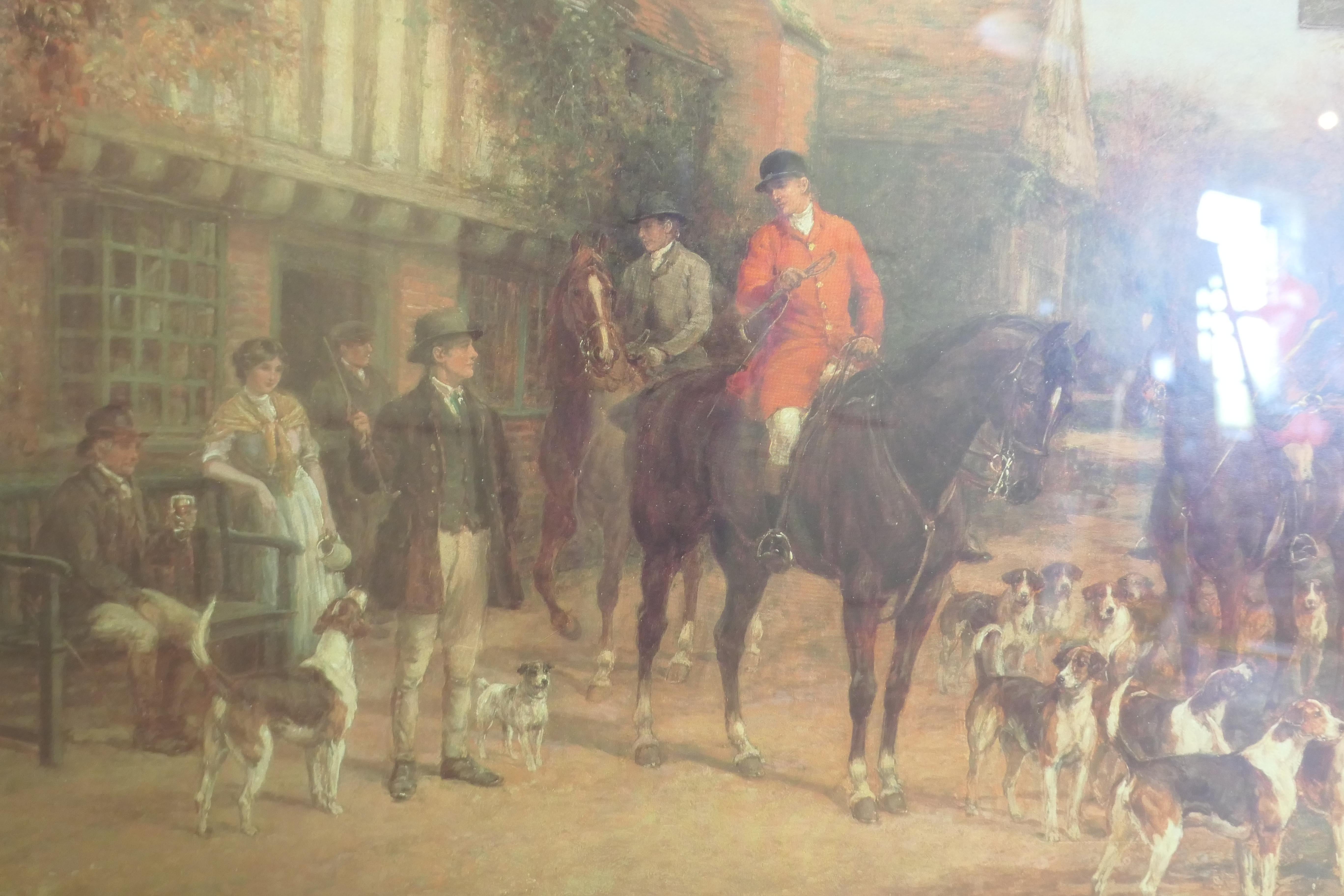 Early 20th Century A Pair of Large Coloured Hunting Prints   These are large coloured prints For Sale