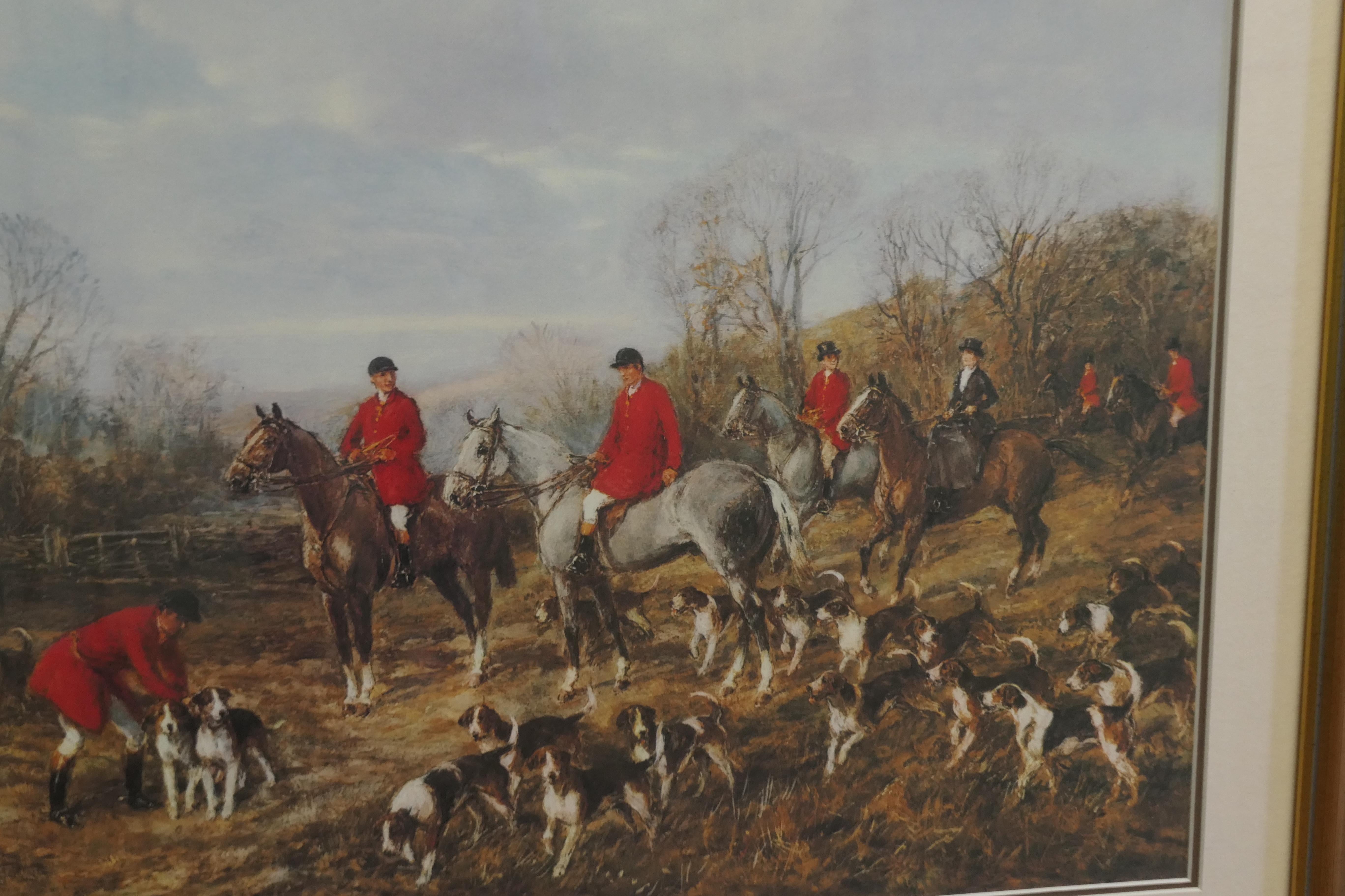 A Pair of Large Coloured Hunting Prints   These are large coloured prints For Sale 1