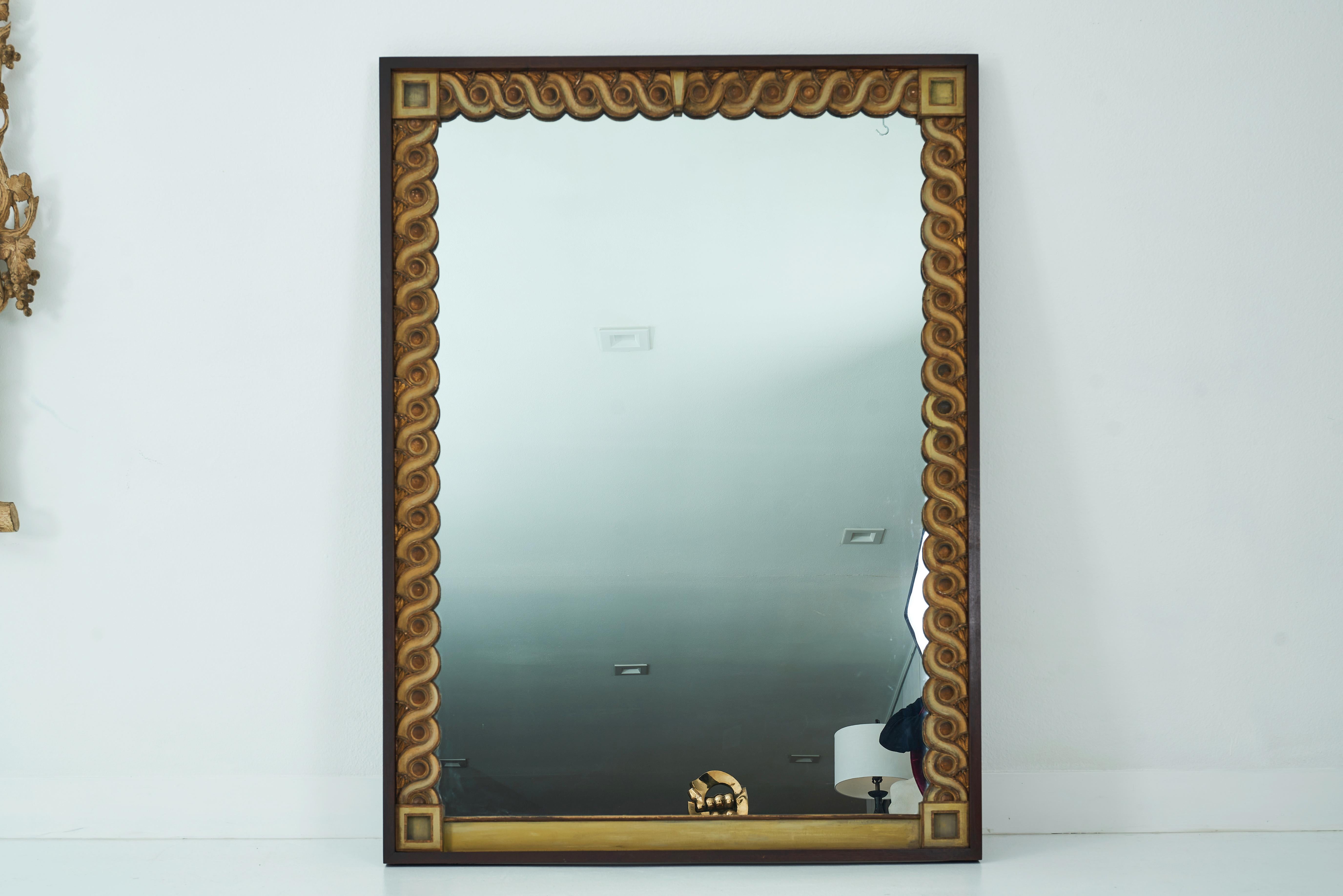 Paire de grands miroirs personnalisés, conçus par William Haines Bon état - En vente à Palm Desert, CA