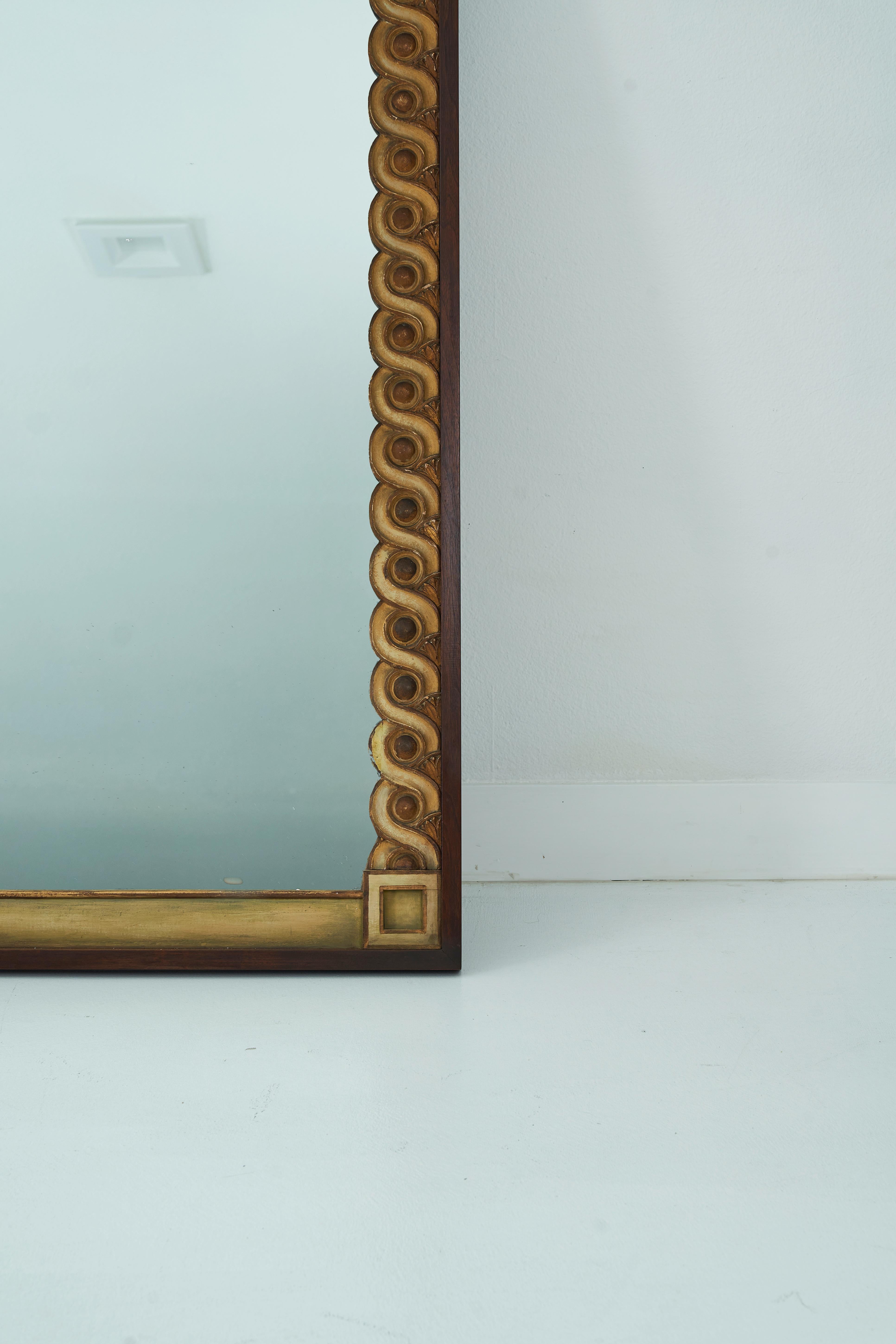 Milieu du XXe siècle Paire de grands miroirs personnalisés, conçus par William Haines en vente