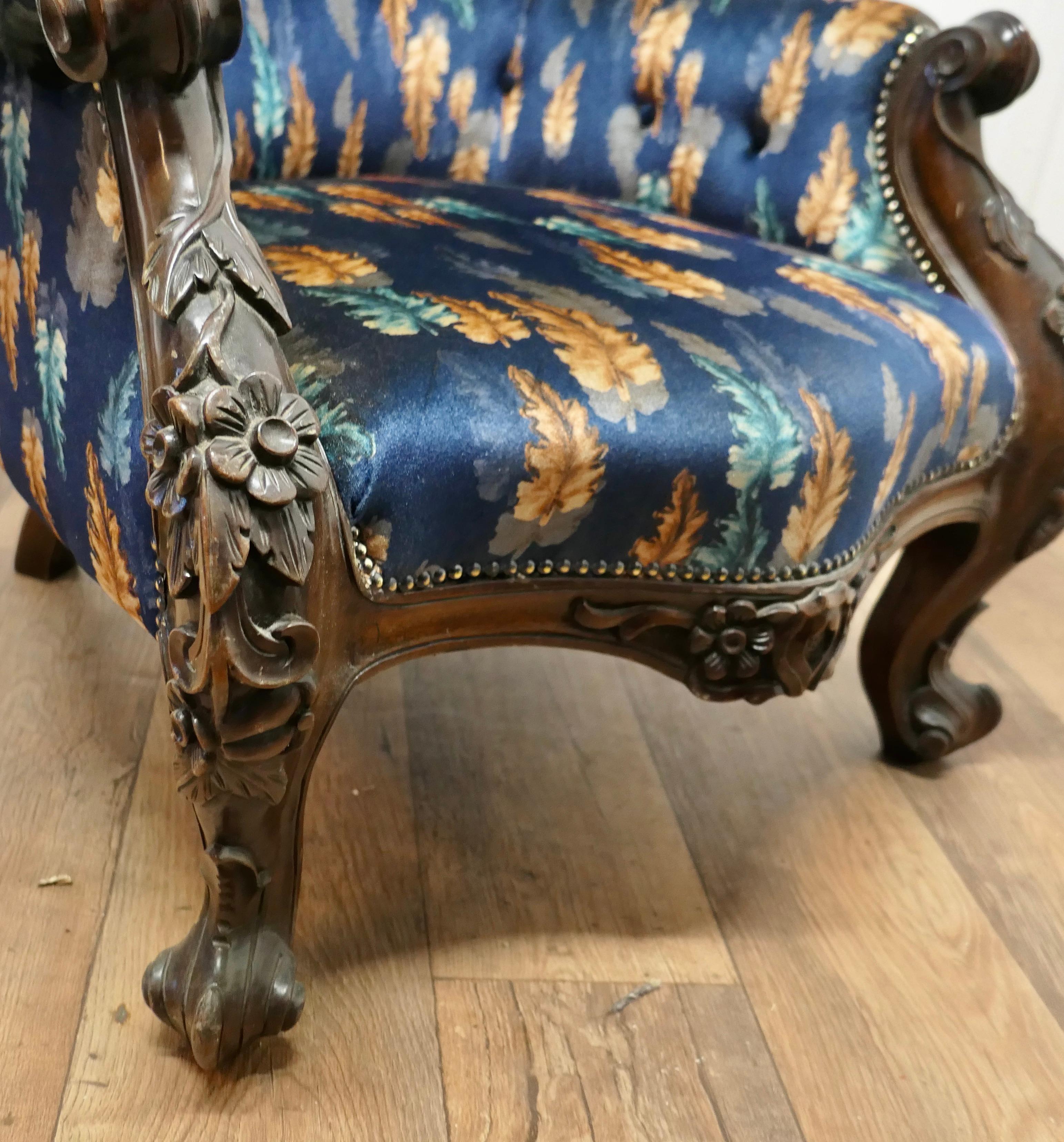 A Pair of Large Franco Chinese Carved Salon Chairs   For Sale 7