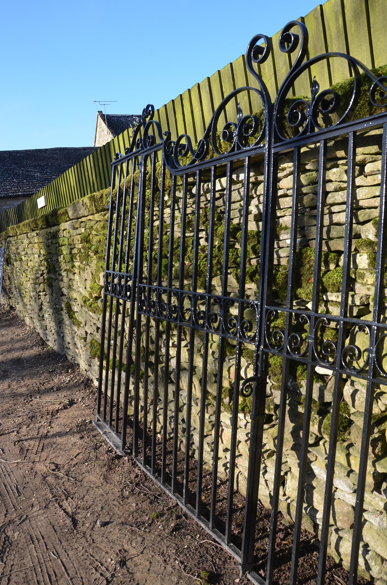 British Pair of Large Garden Gates For Sale