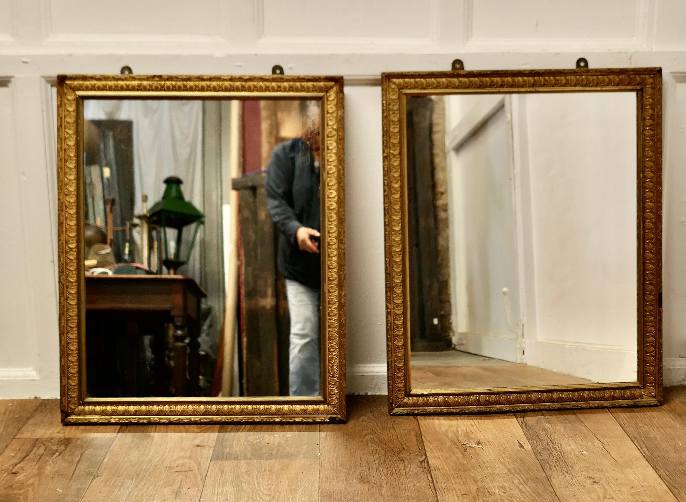 Adam Style A Pair of Large Gilt Mirrors   