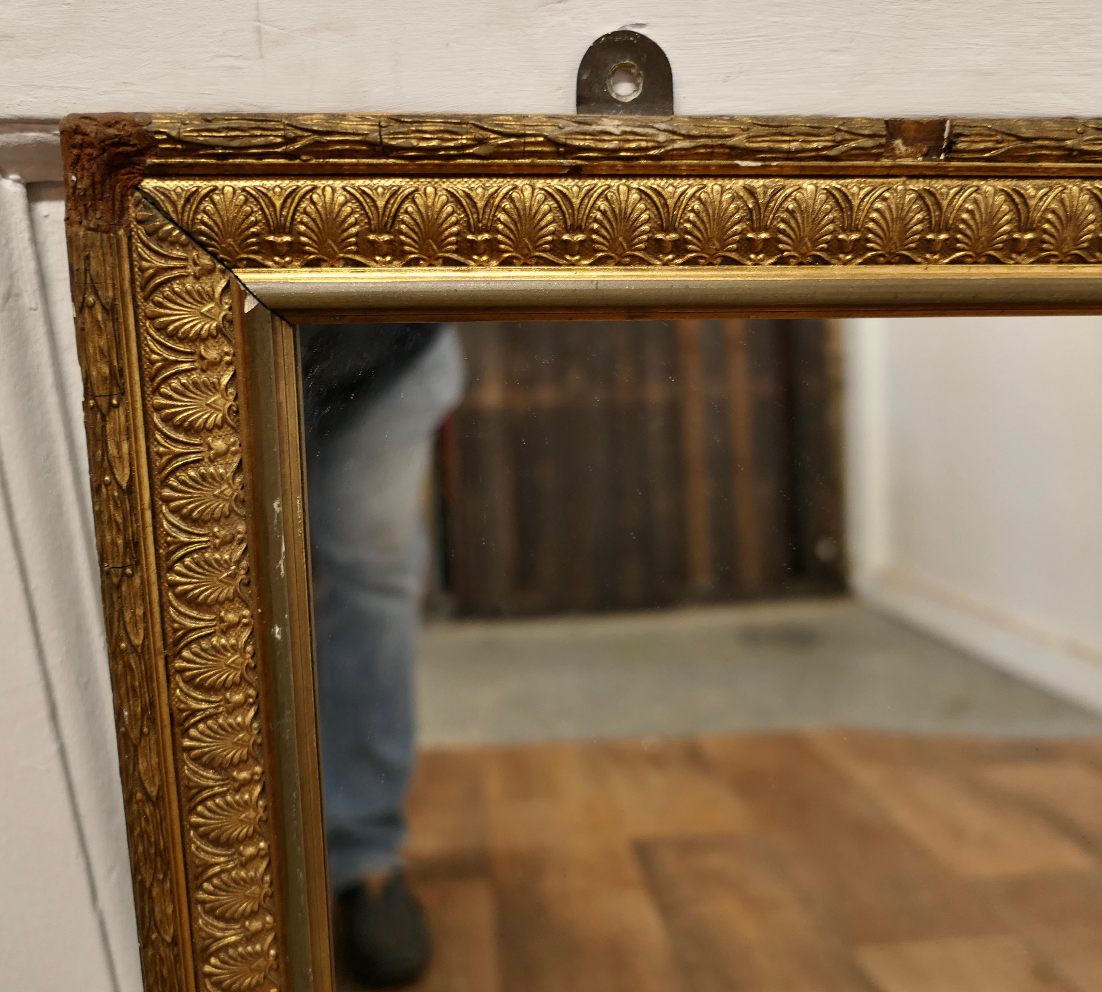 Giltwood A Pair of Large Gilt Mirrors   