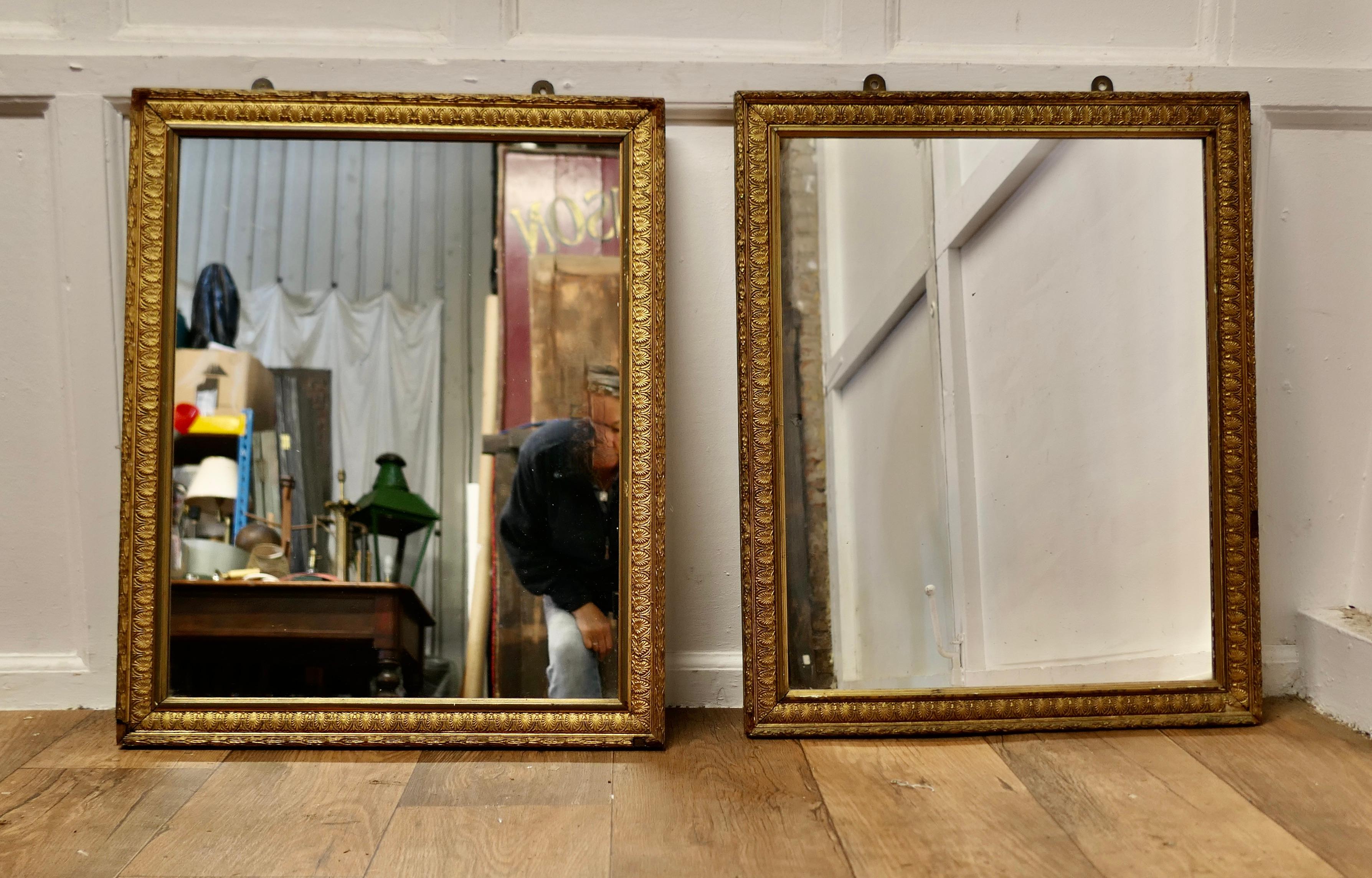 A Pair of Large Gilt Mirrors    2