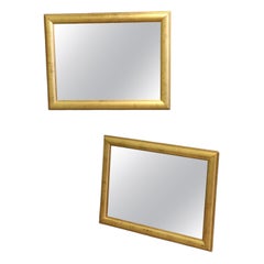 A Pair of Large Gilt Mirrors with lovely 2.5” wide moulded Gilt fra