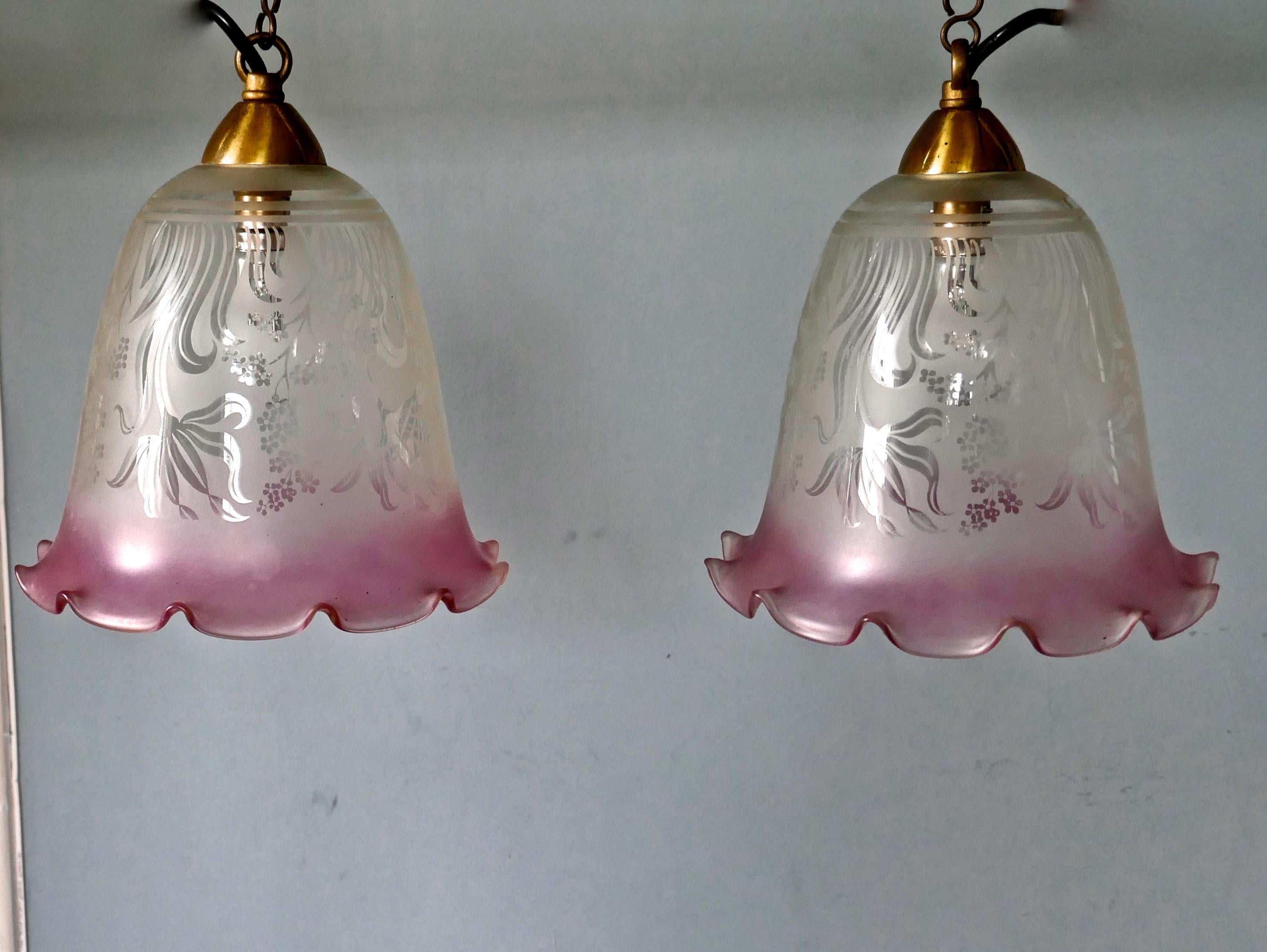pink lampshades