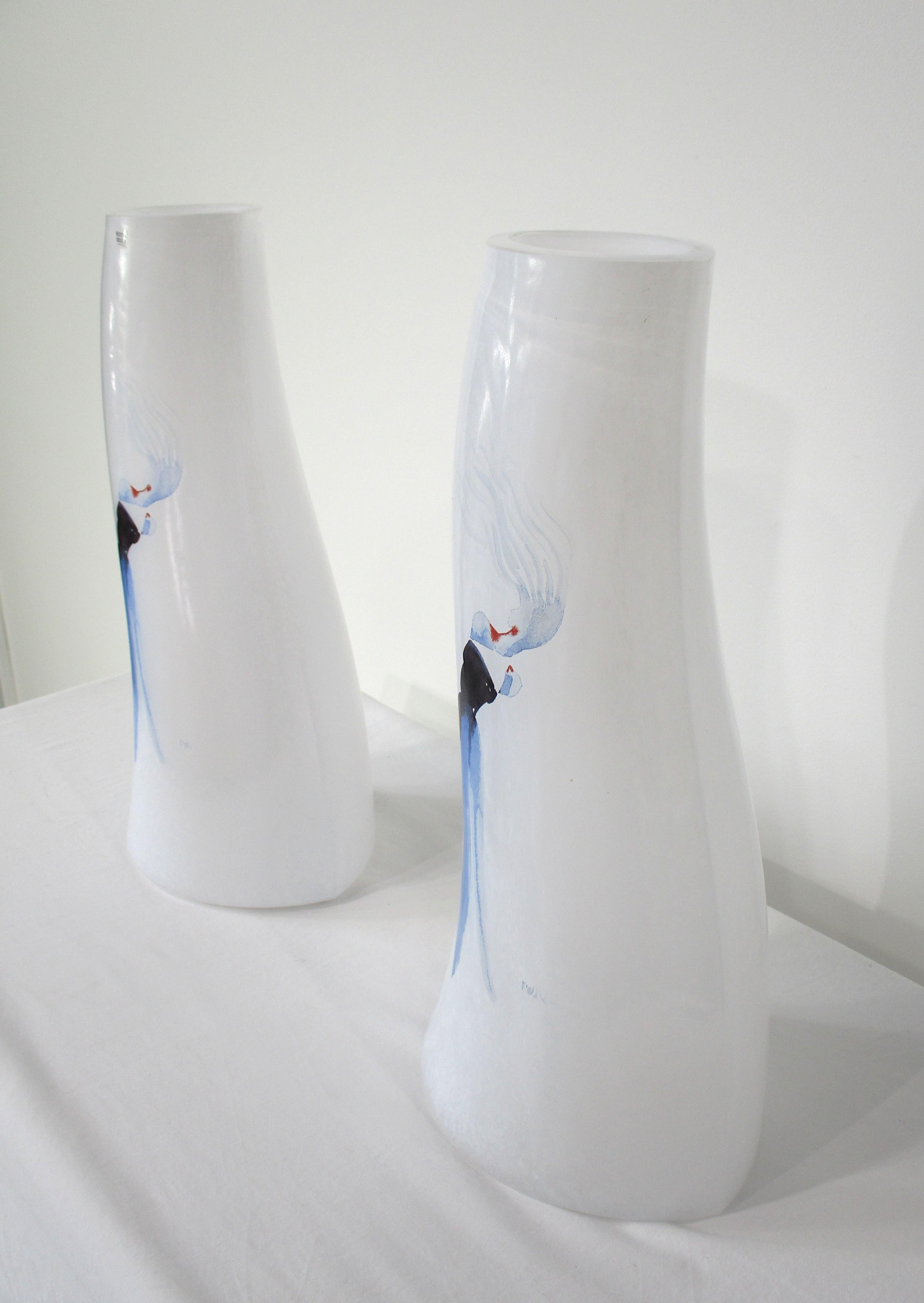 Suédois Kosta Boda grand vase Walk Glass de Kjell Engman, Suède en vente