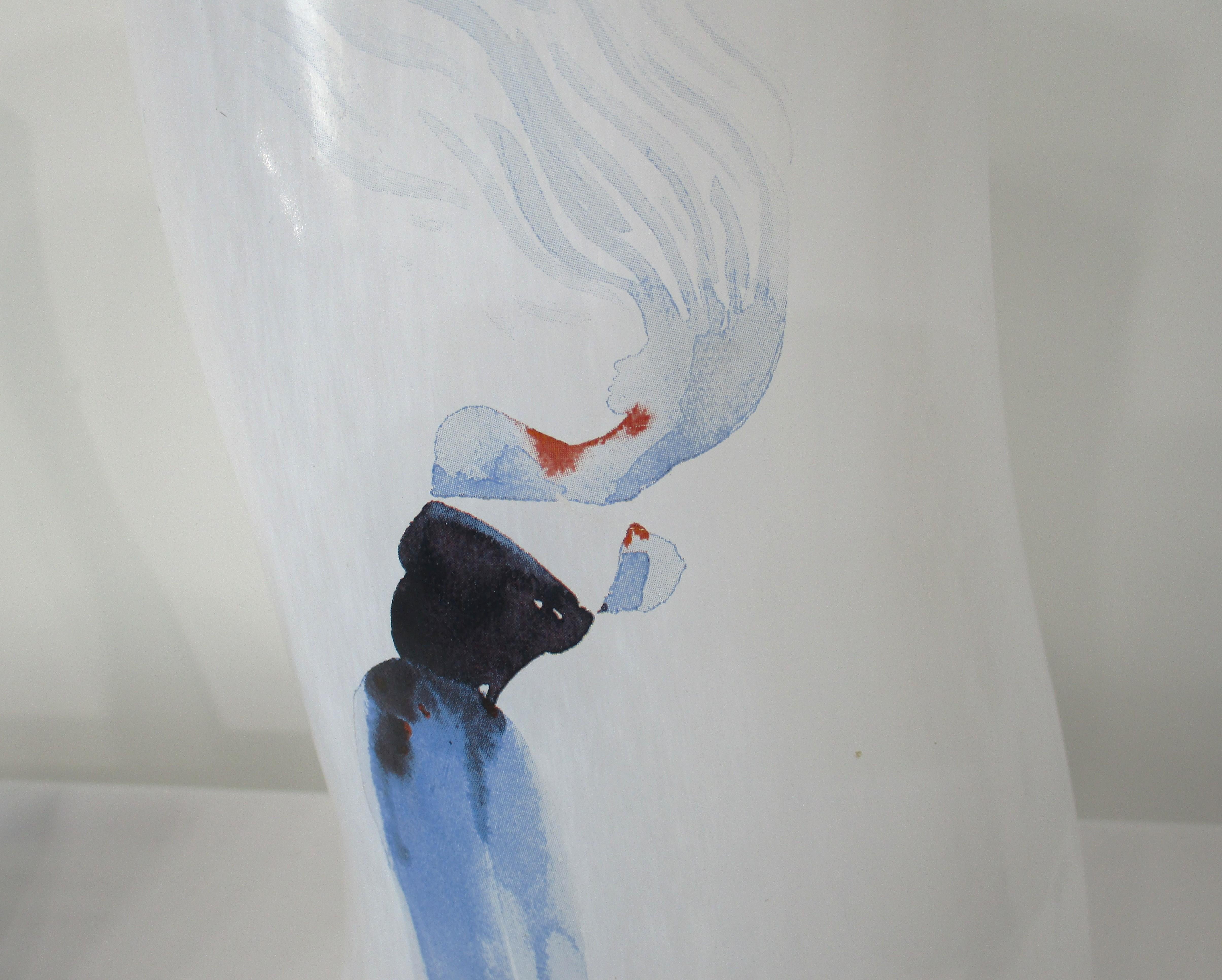 Kosta Boda grand vase Walk Glass de Kjell Engman, Suède en vente 1