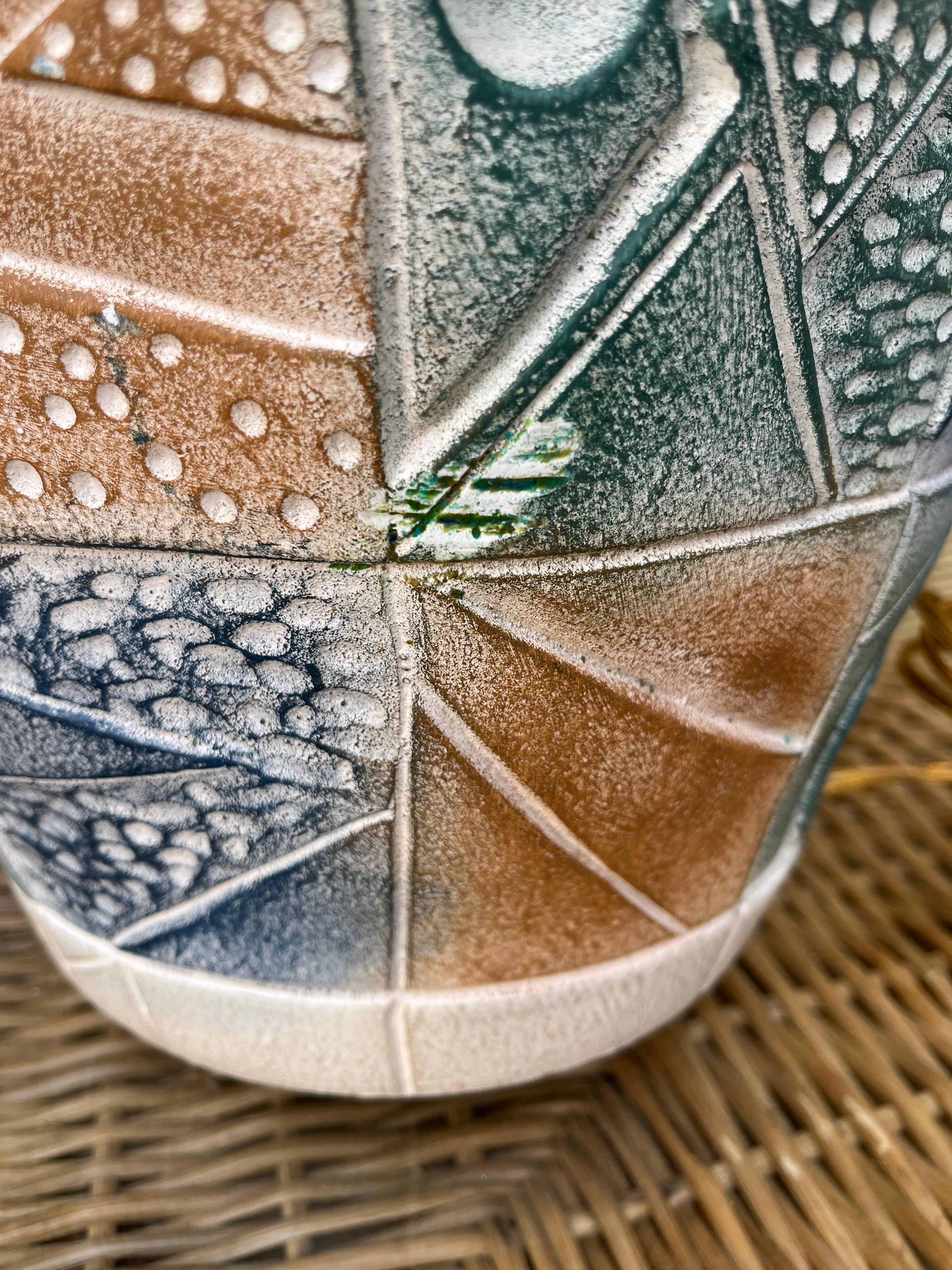 Paire de grandes lampes de table postmodernes en céramique de la fin du XXe siècle. en vente 5