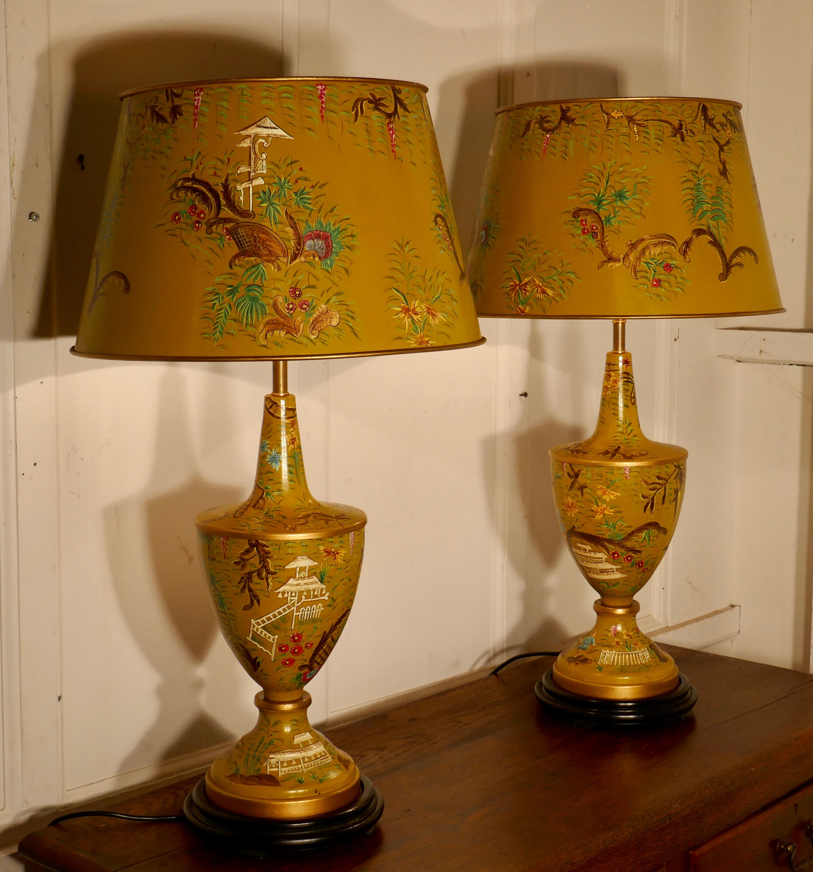 toleware lamps