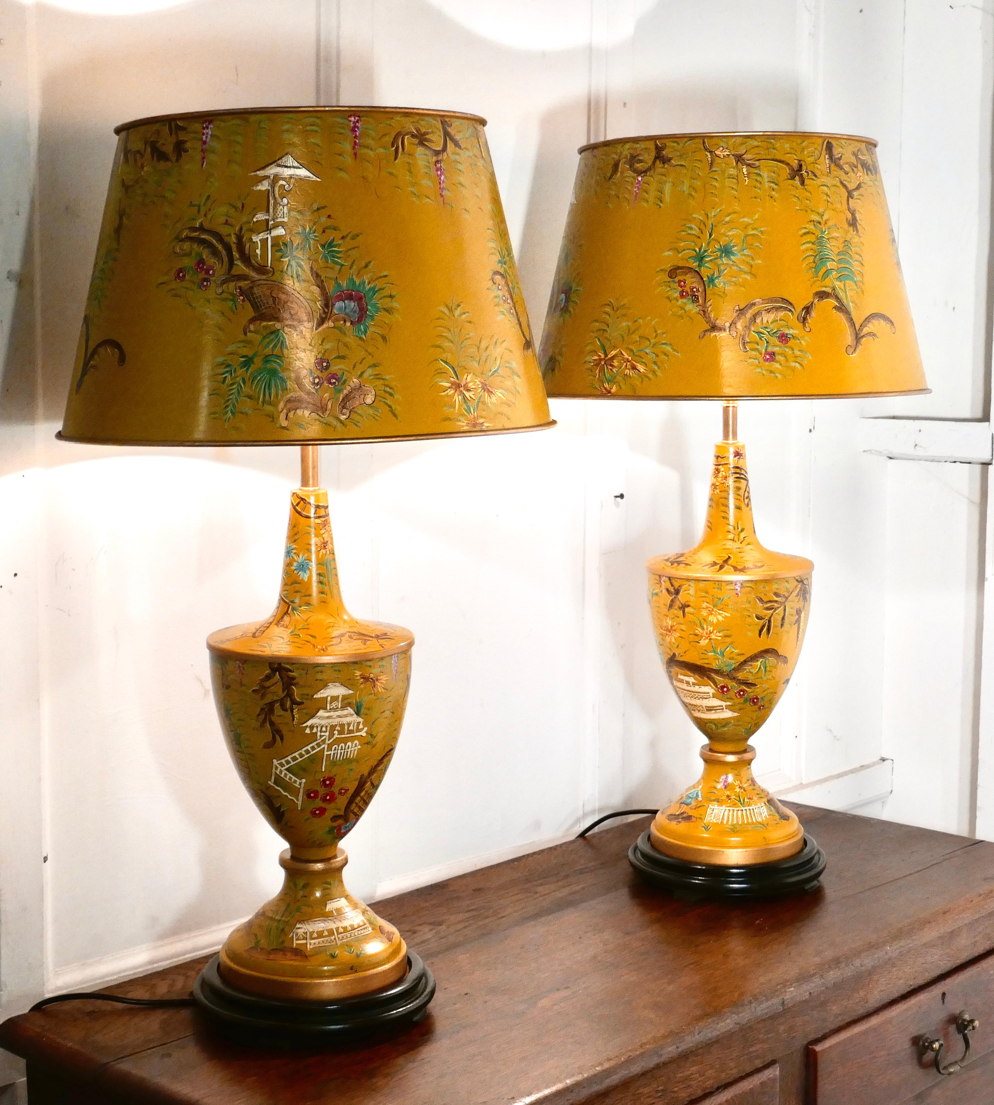 mustard yellow lamps